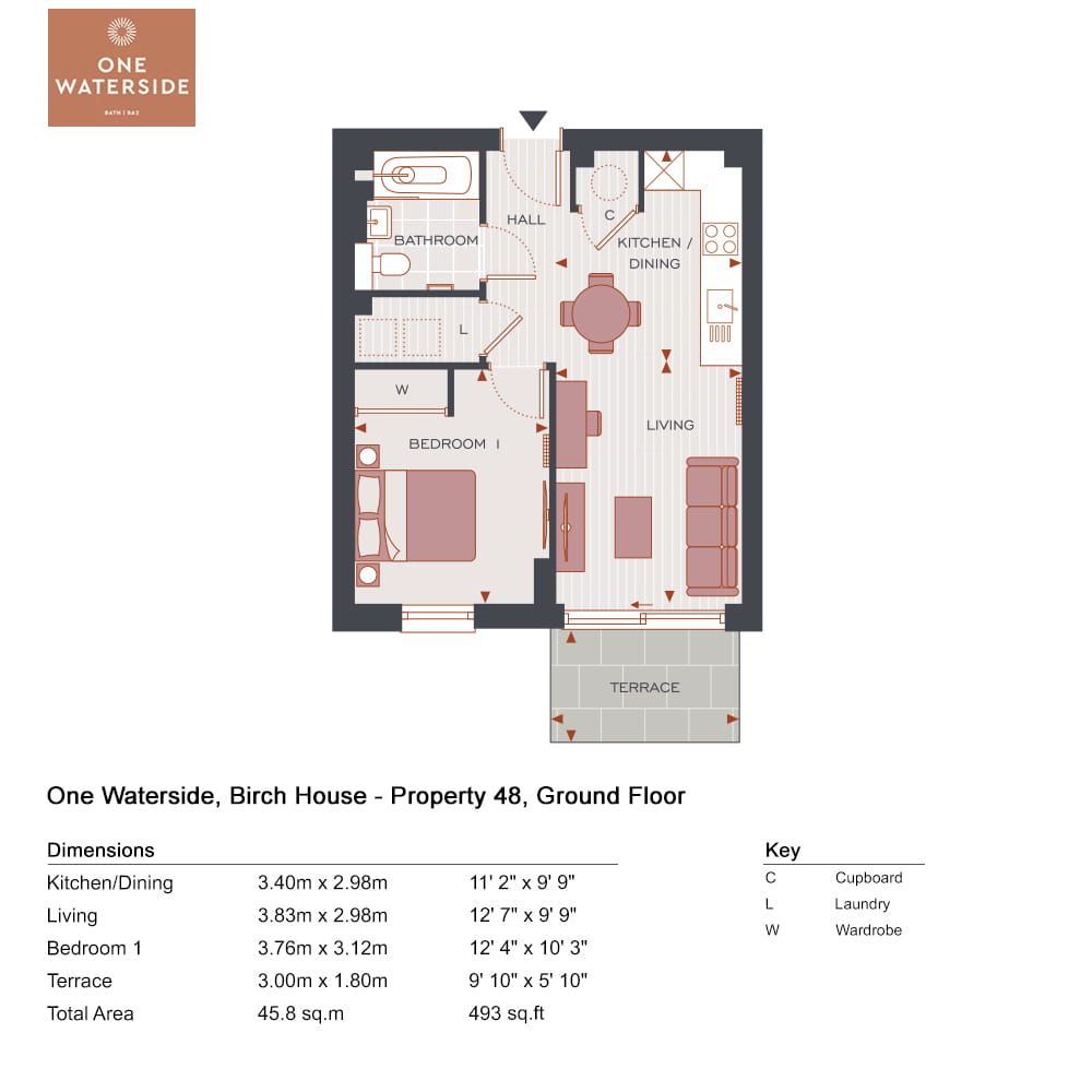 48, Bath, ba2 3ft, Bath floorplan