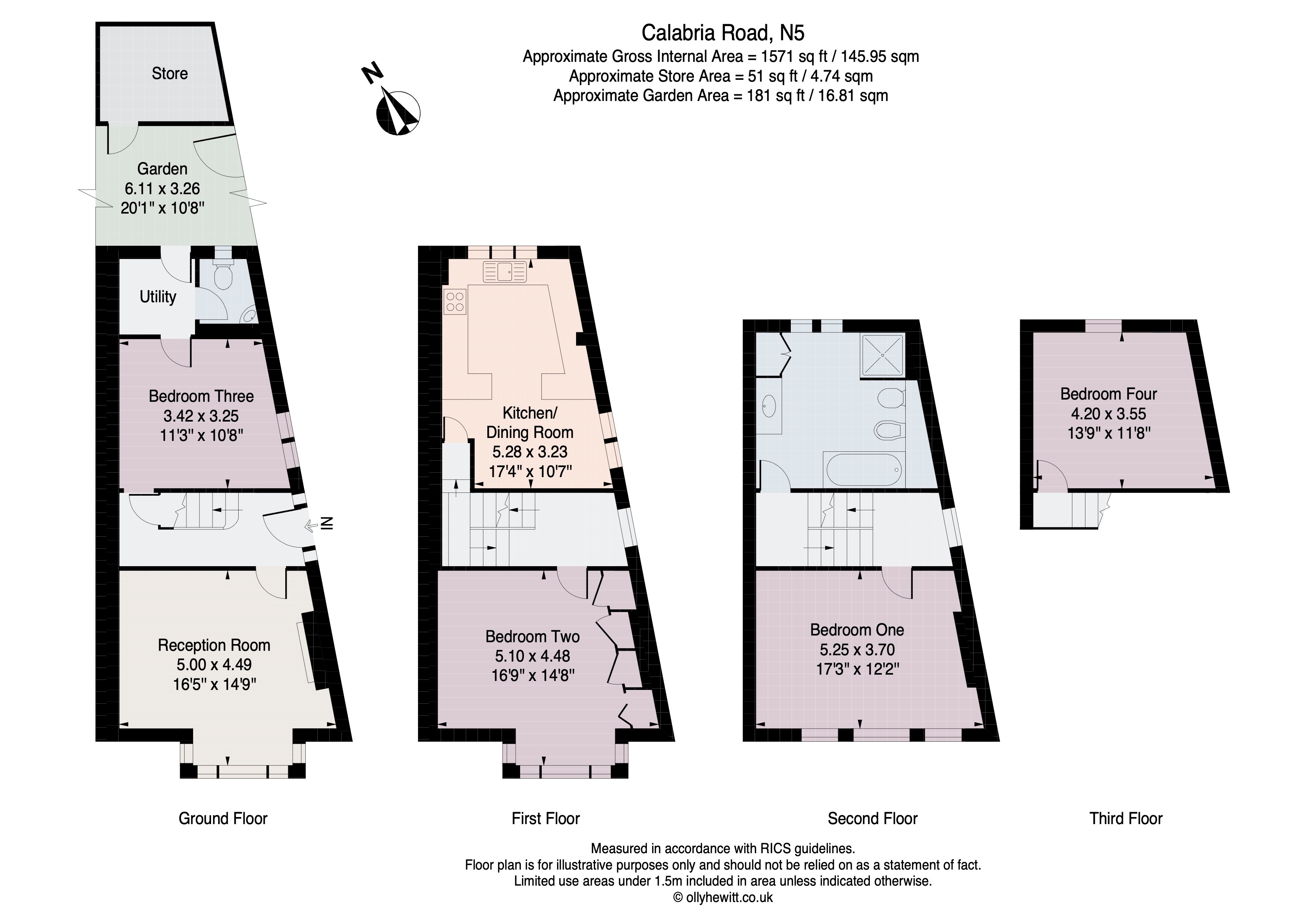 39, Calabria Road, London floorplan