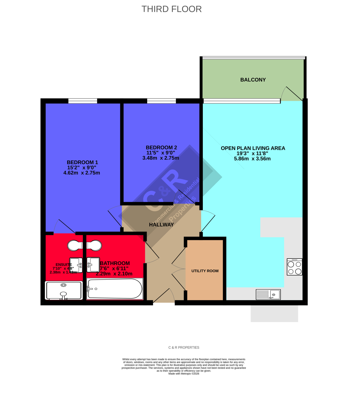 Flat 311 Whitworth, 39, Potato Wharf, MANCHESTER floorplan
