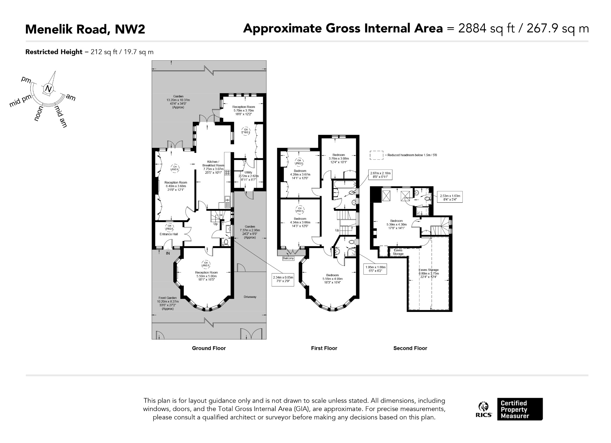 12, Menelik Road, London floorplan