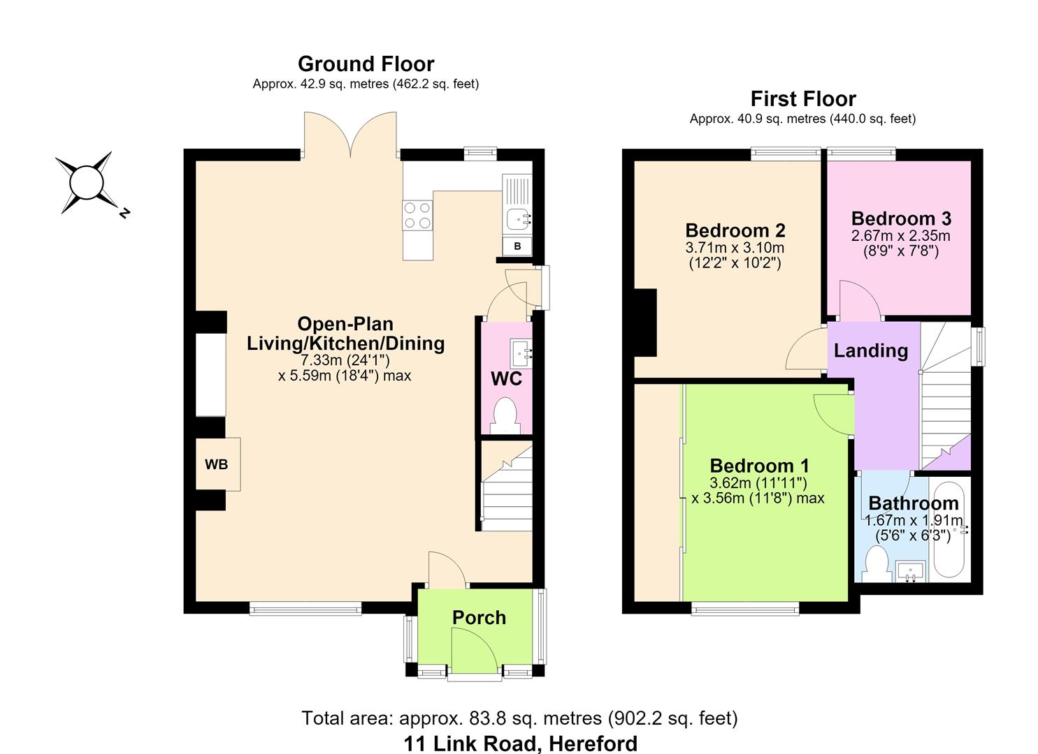 11, Link Road, Hereford floorplan