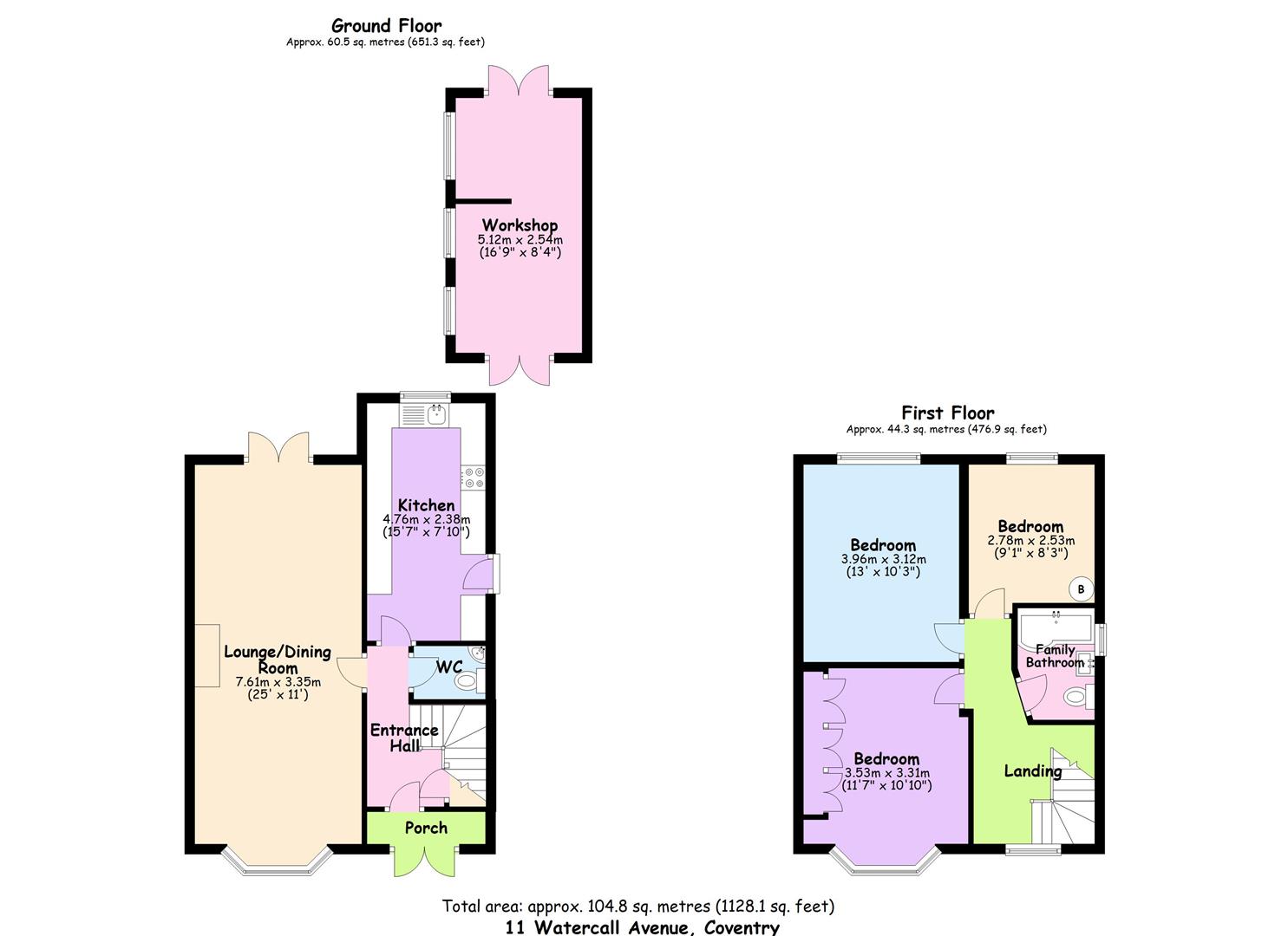 3 Bedrooms Semi-detached house for sale in Watercall Avenue, Styvechale, Coventry CV3