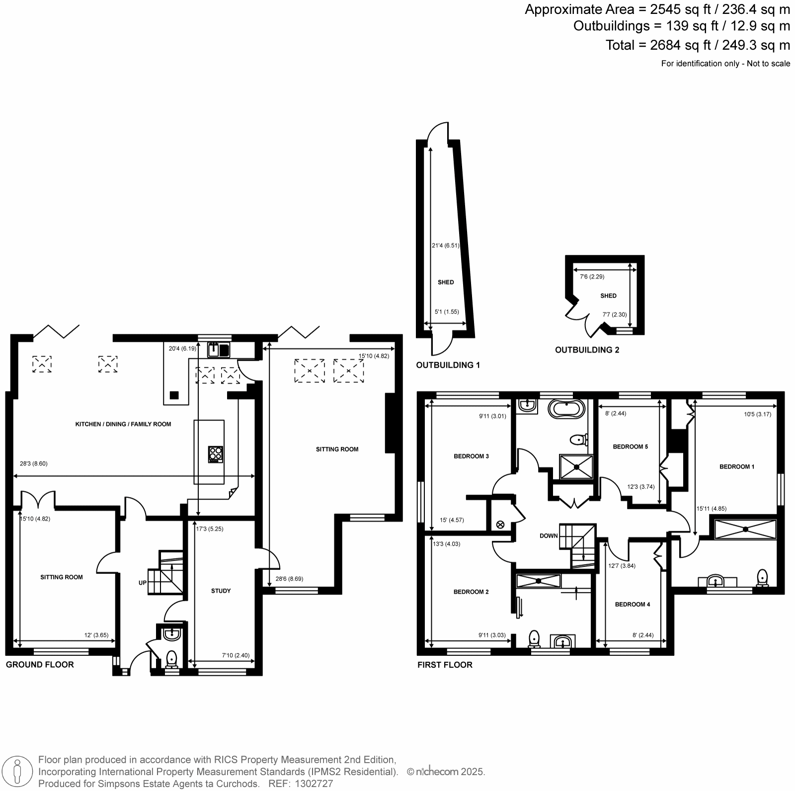4, Russetts Close, Horsell floorplan