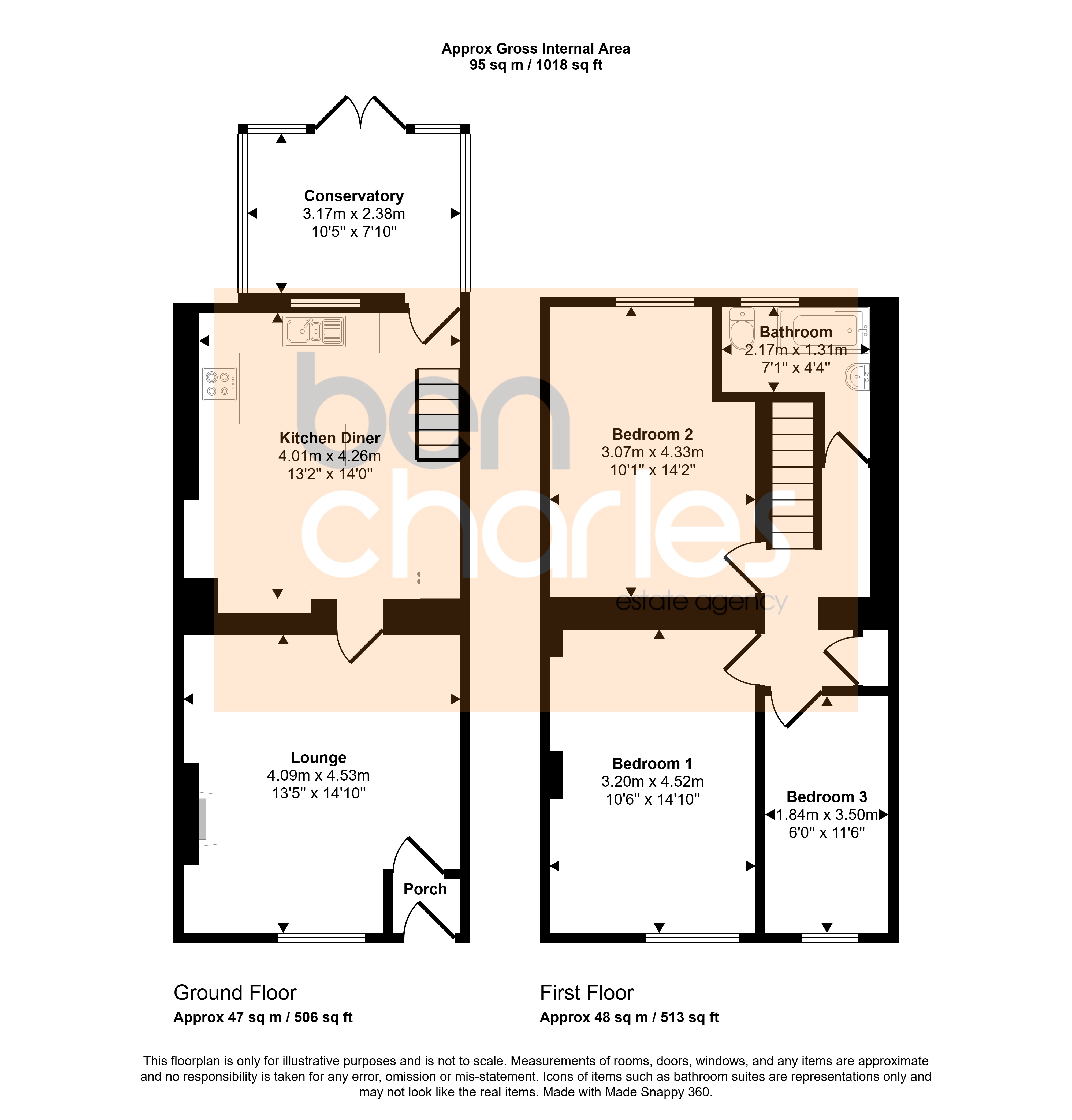 4, Belles Ville, Durham floorplan