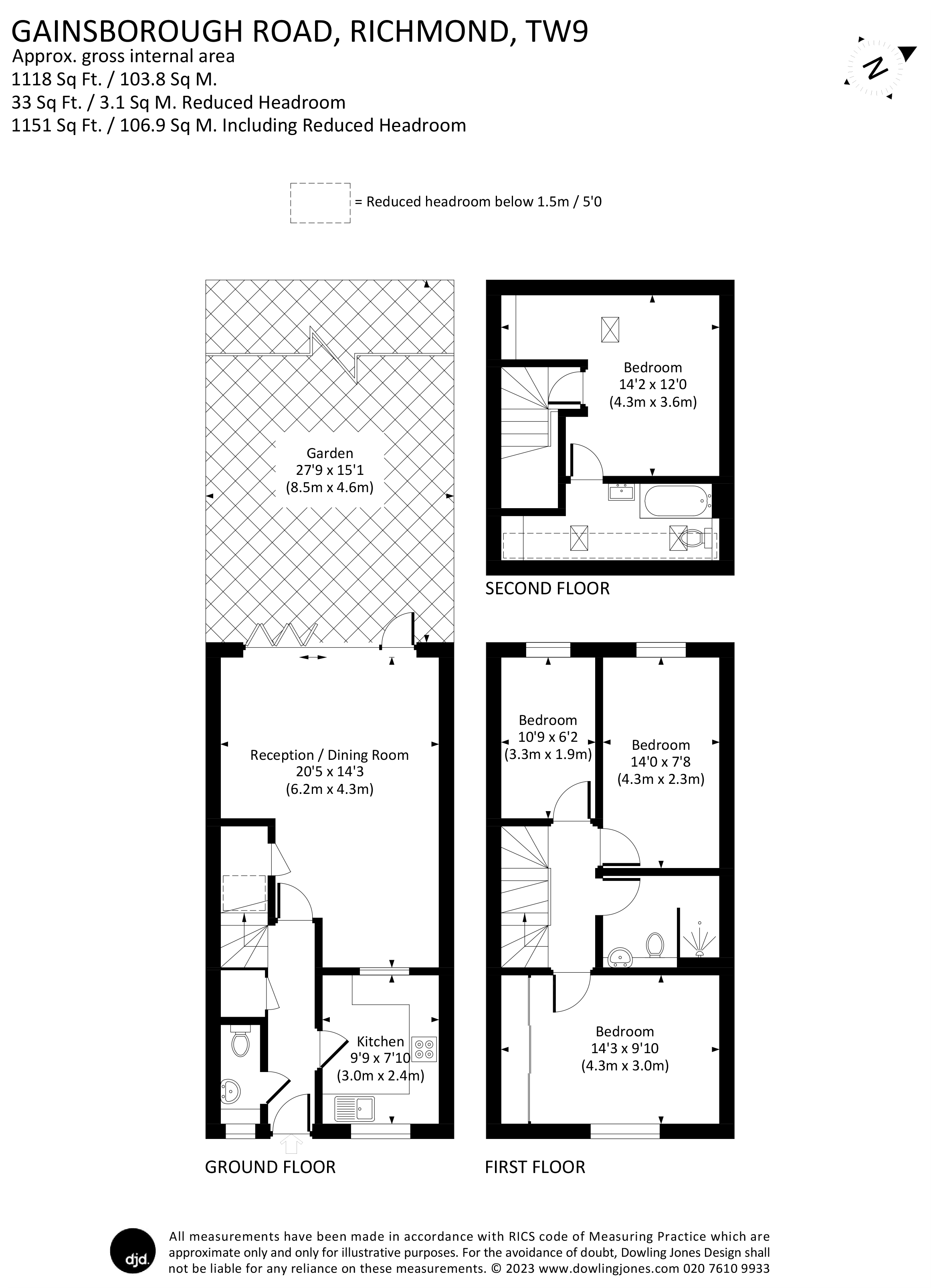 83, Gainsborough Road, Richmond floorplan