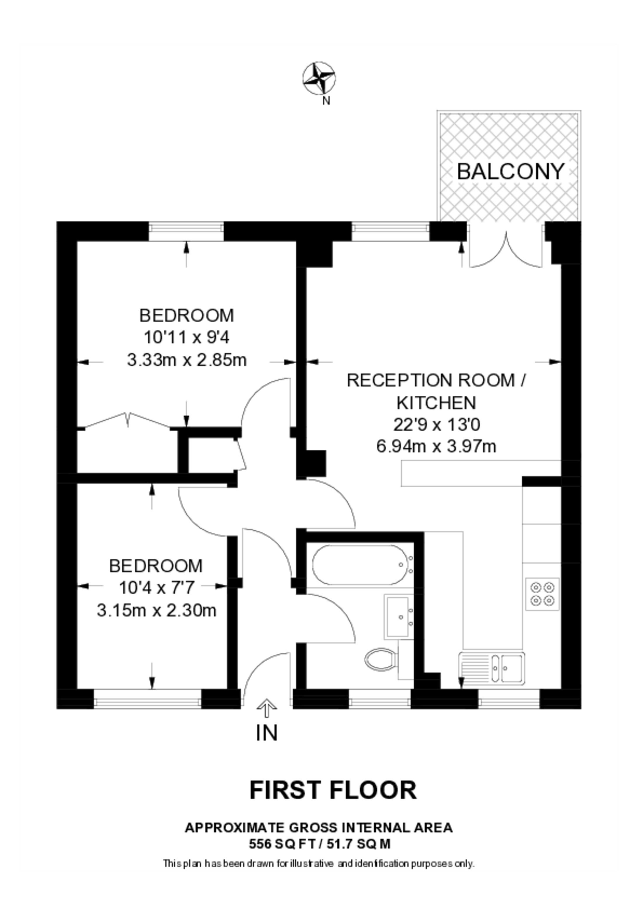 Ratcliffe Lane, Limehouse floorplan
