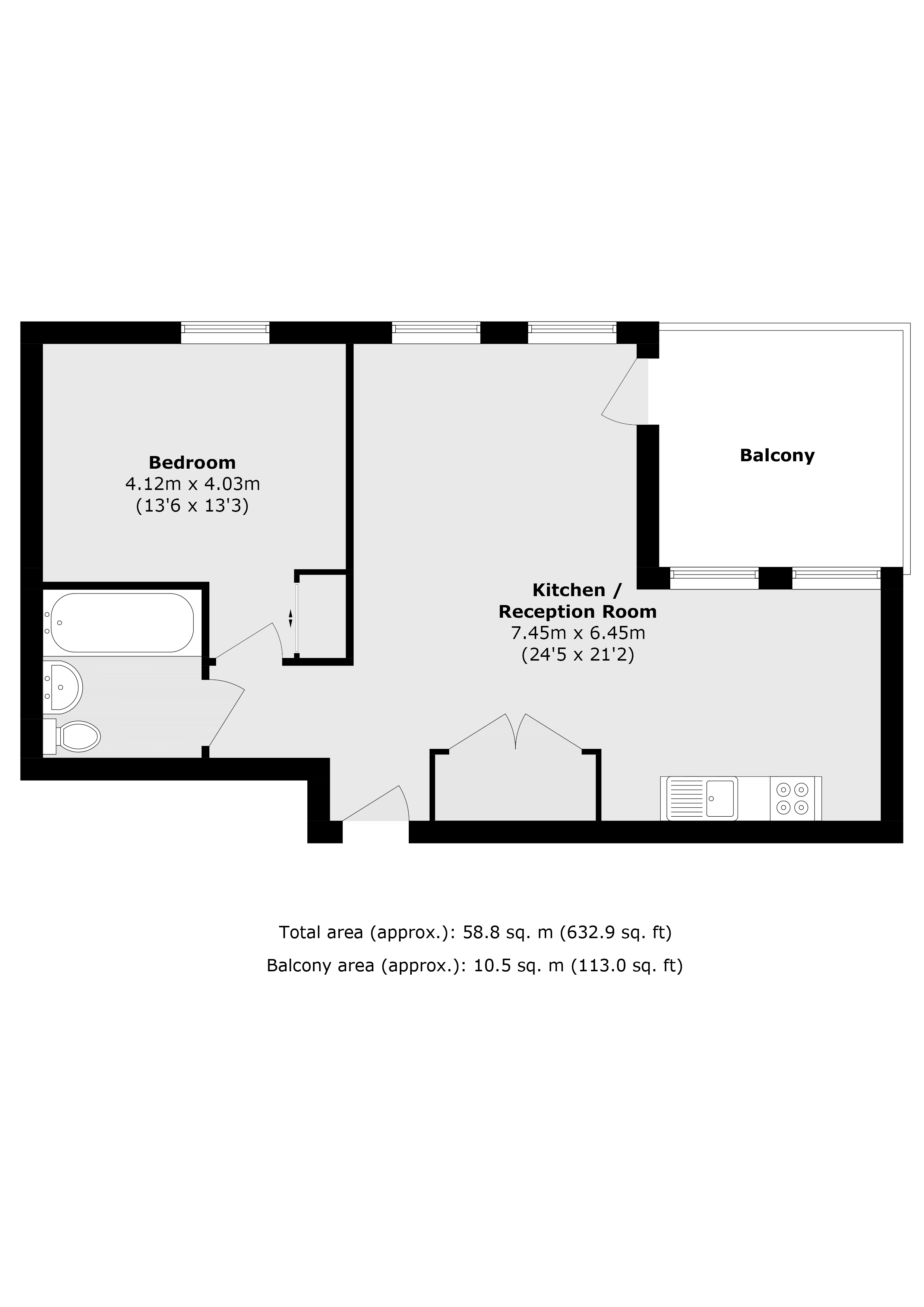 Apartment 7.02 Bridgeway Heights, 123, Scrubs Lane, London floorplan