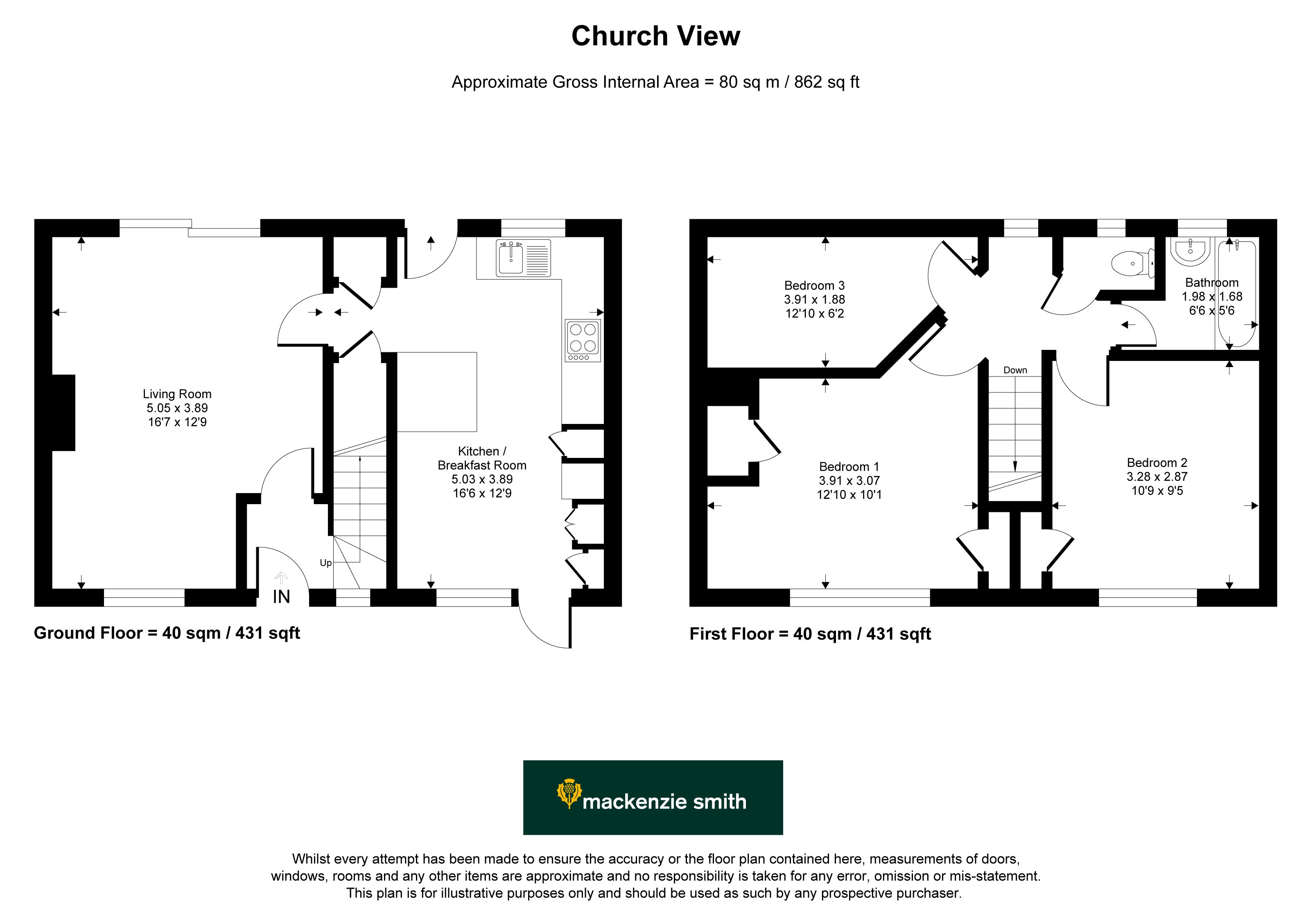 30, Church View, Guildford floorplan