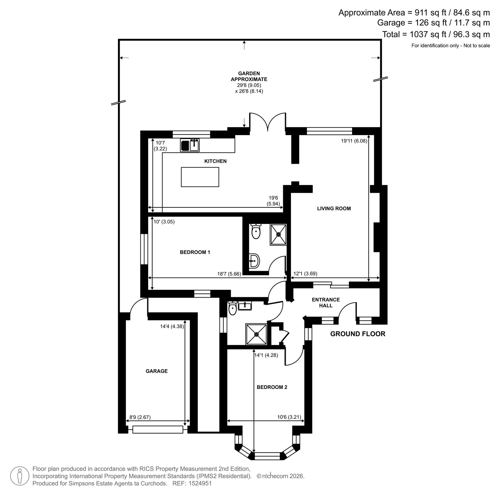 30, Bruce Avenue, Shepperton floorplan