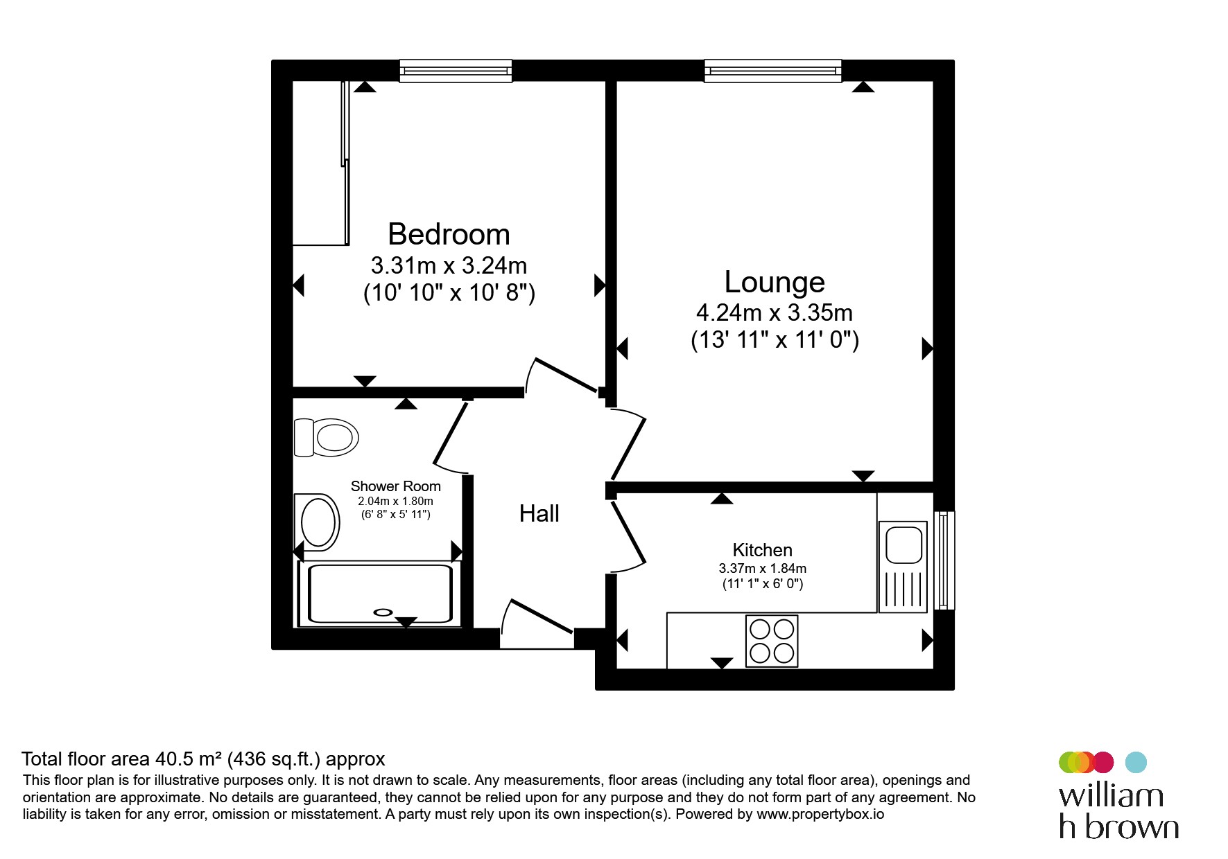 Flat 10, Hyde Court, Parkside, WALTHAM CROSS floorplan