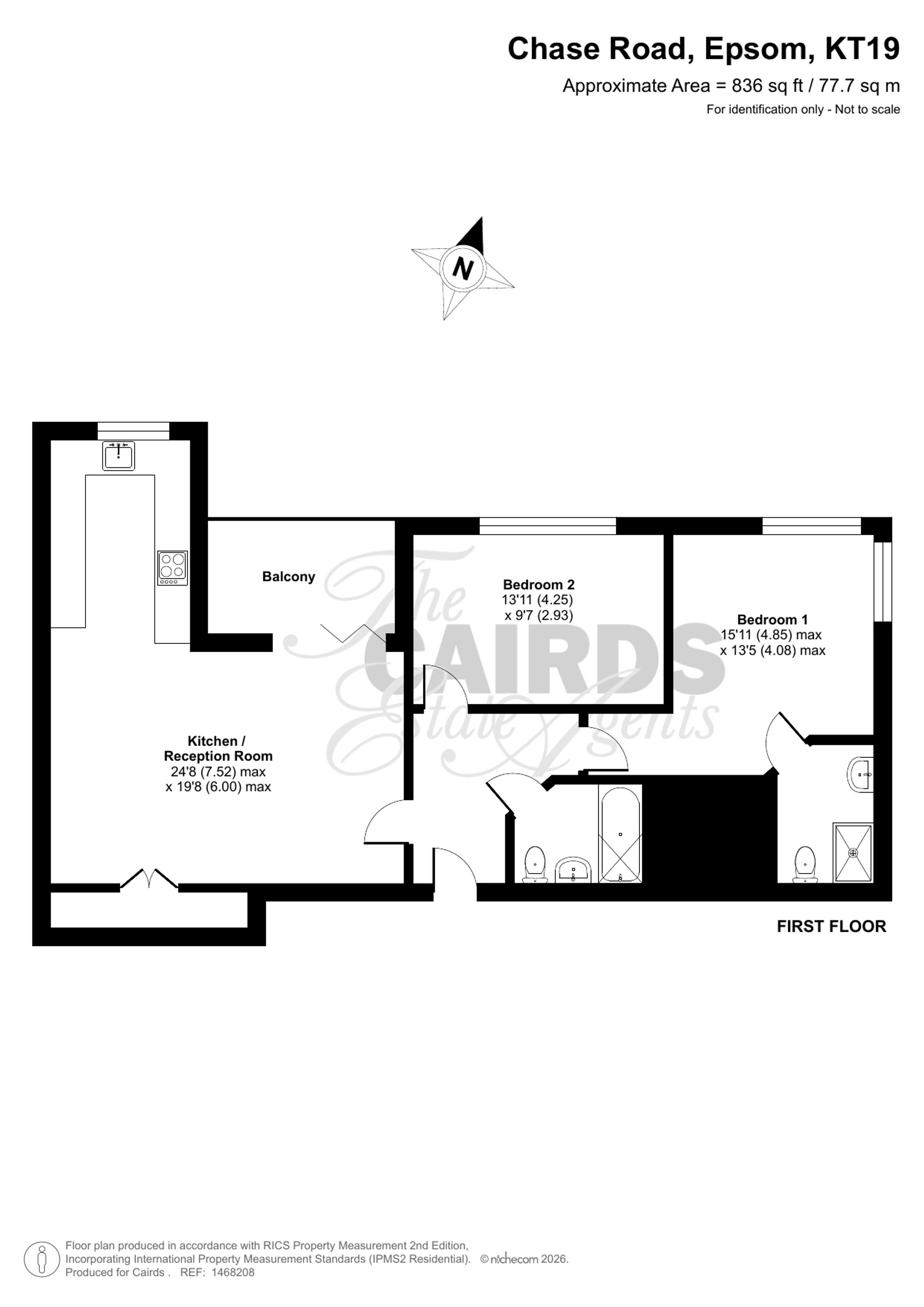 4 Chase Court, Epsom floorplan