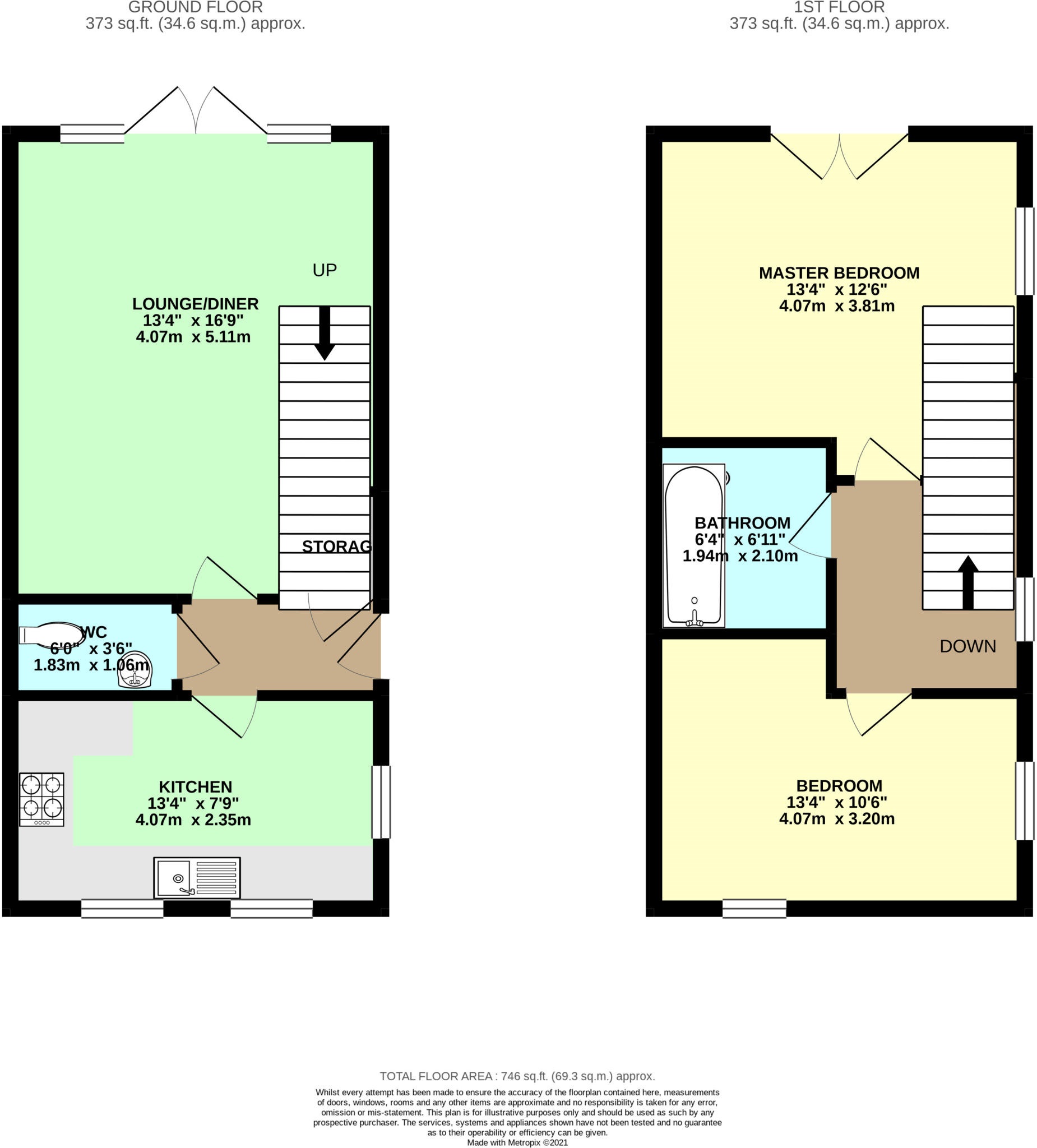 7, Oaklands Street, Leeds floorplan