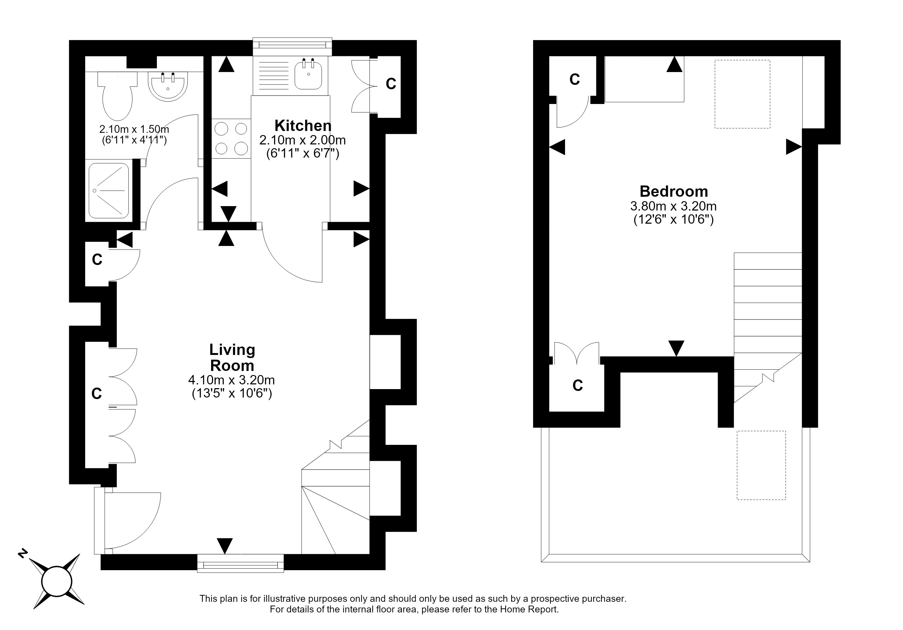 4/1, Peacock Court, Newhaven, Edinburgh floorplan