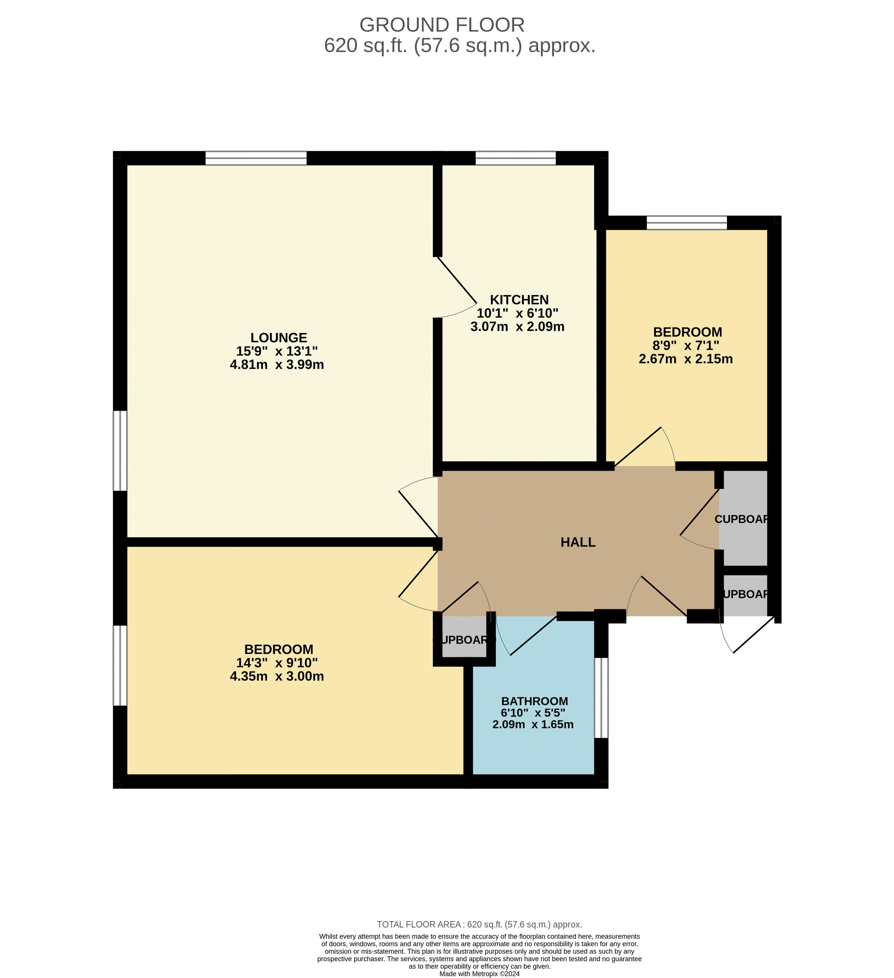2 Brickendon Court, Chapel End, Hoddesdon floorplan