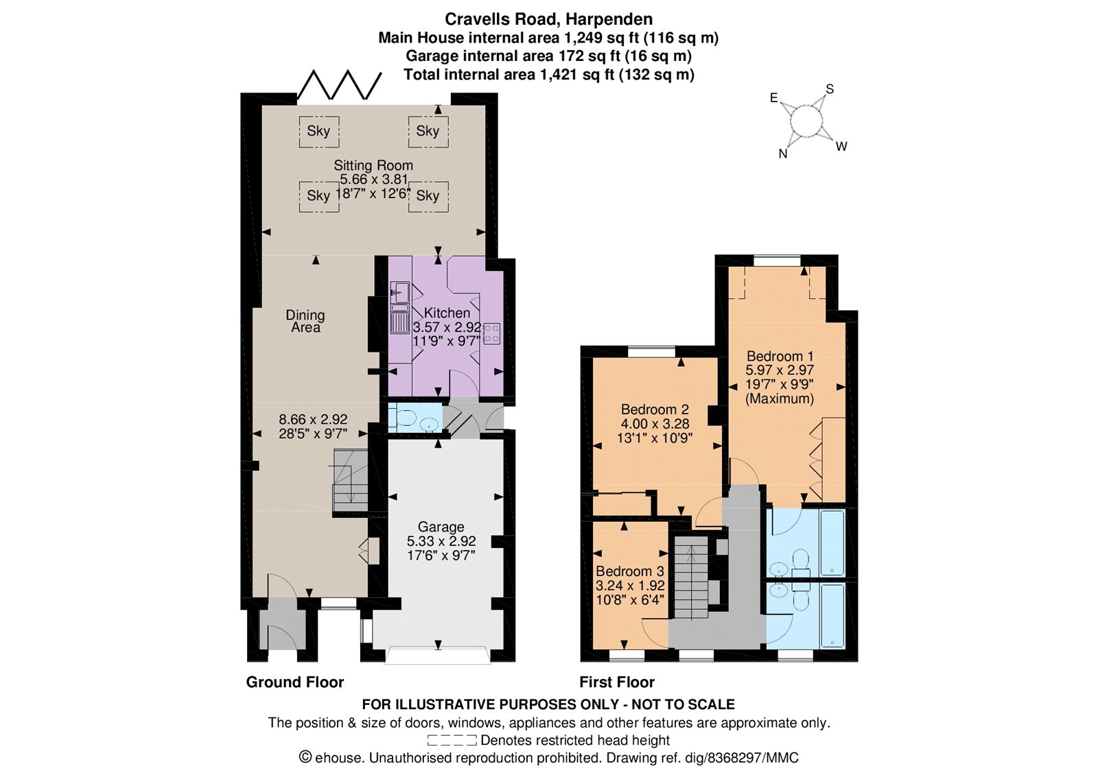 3 Bedrooms Semi-detached house for sale in Cravells Road, Harpenden, Hertfordshire AL5