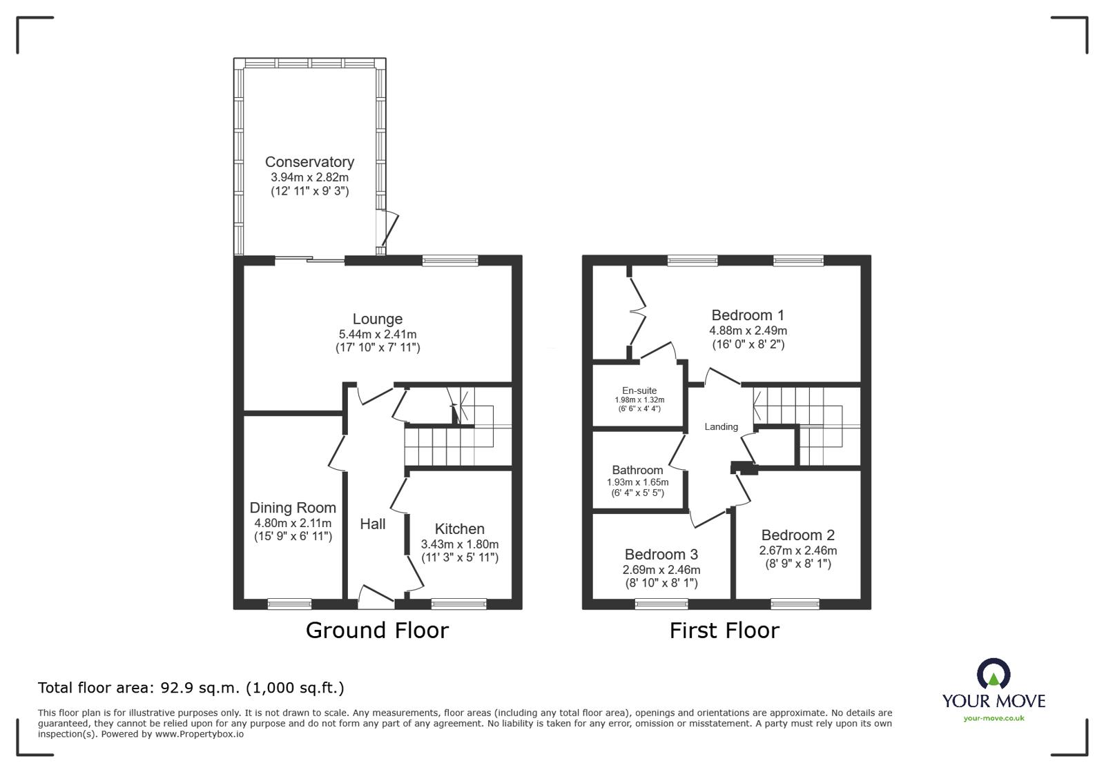 31, Blandford Close, Stoke-on-Trent floorplan