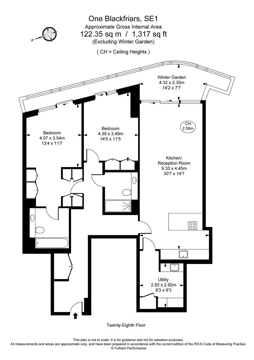 2 Bedrooms Flat to rent in One Blackfriars, 1 Blackfriars Road SE1