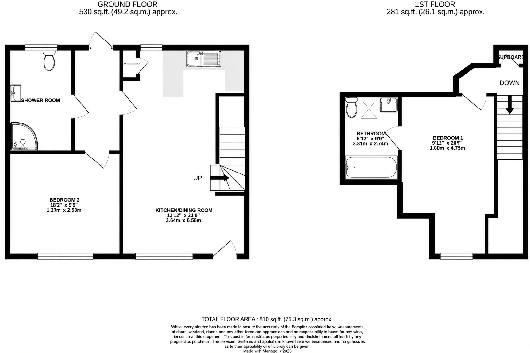 154, Chertsey Lane, Staines-upon-Thames floorplan