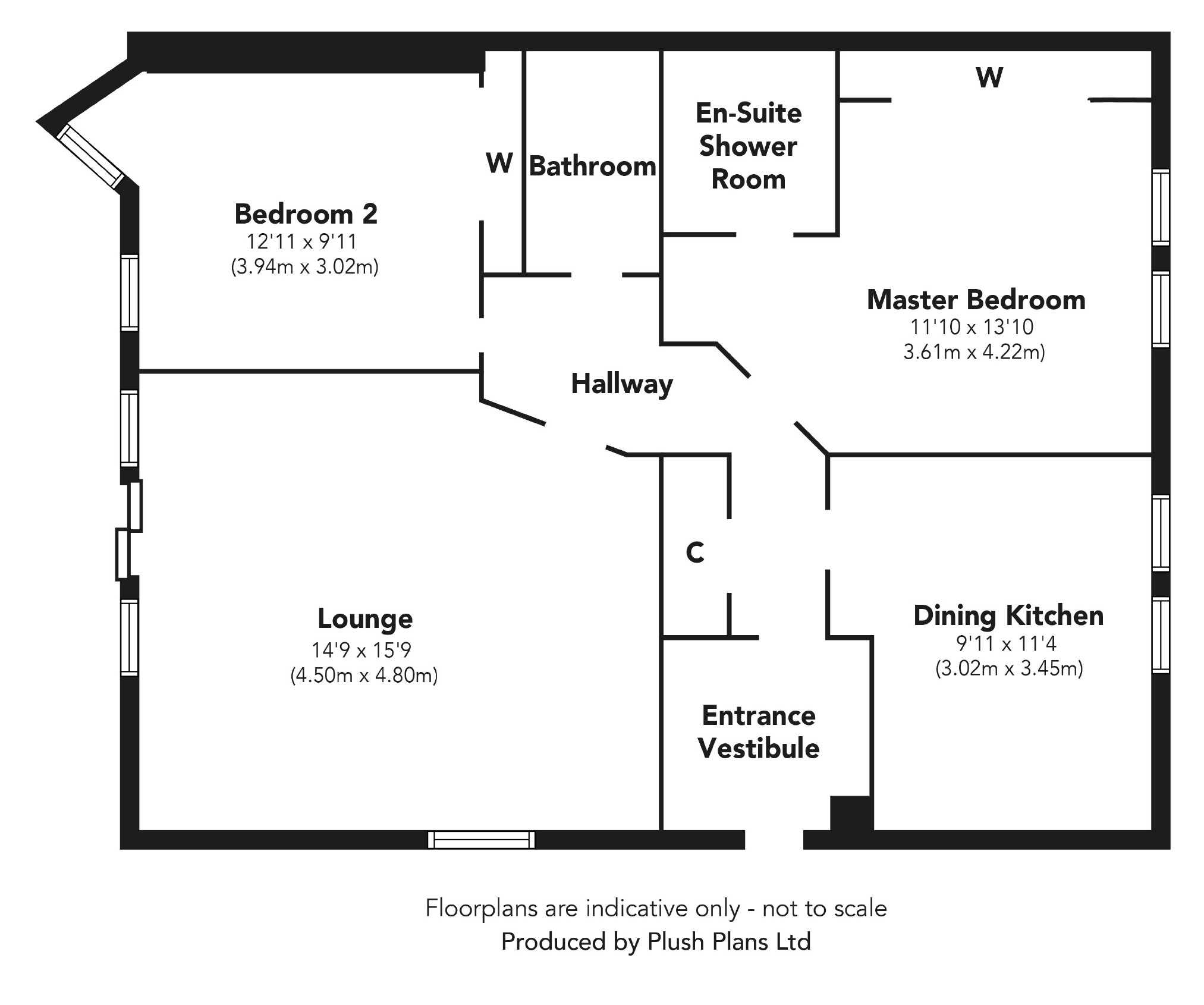 2 Bedrooms Flat for sale in Station Avenue, Inverkip, Greenock PA16