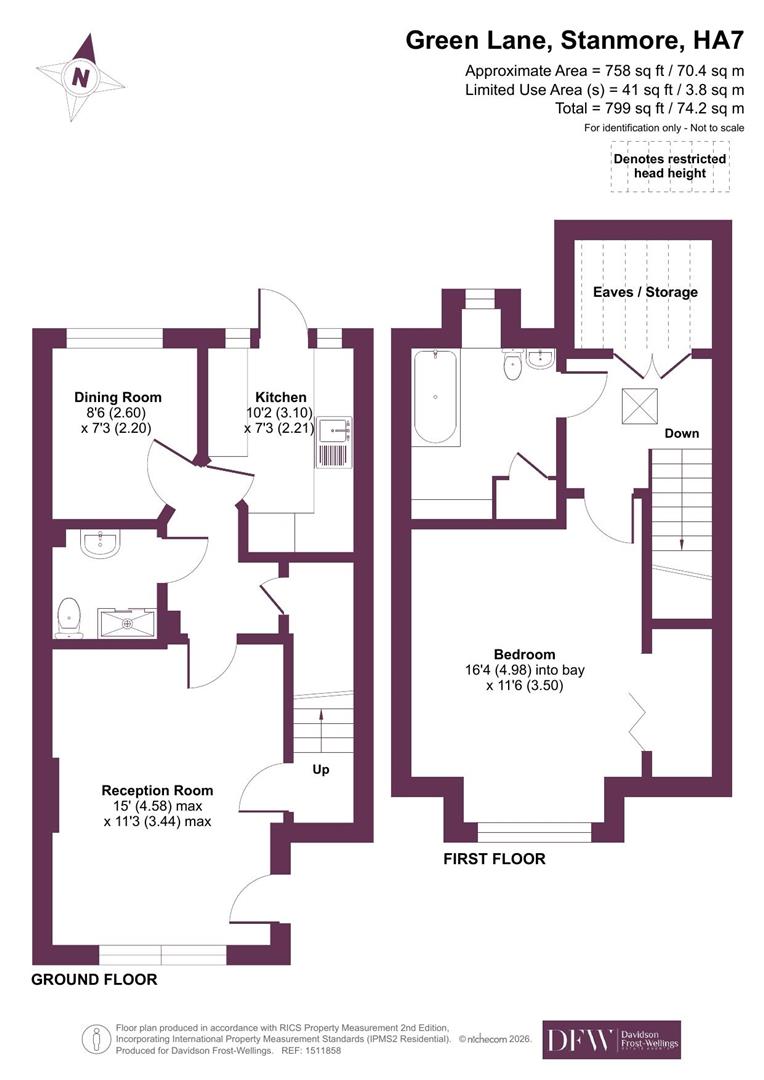 14 Cherchefelle Mews, Green Lane, Stanmore floorplan