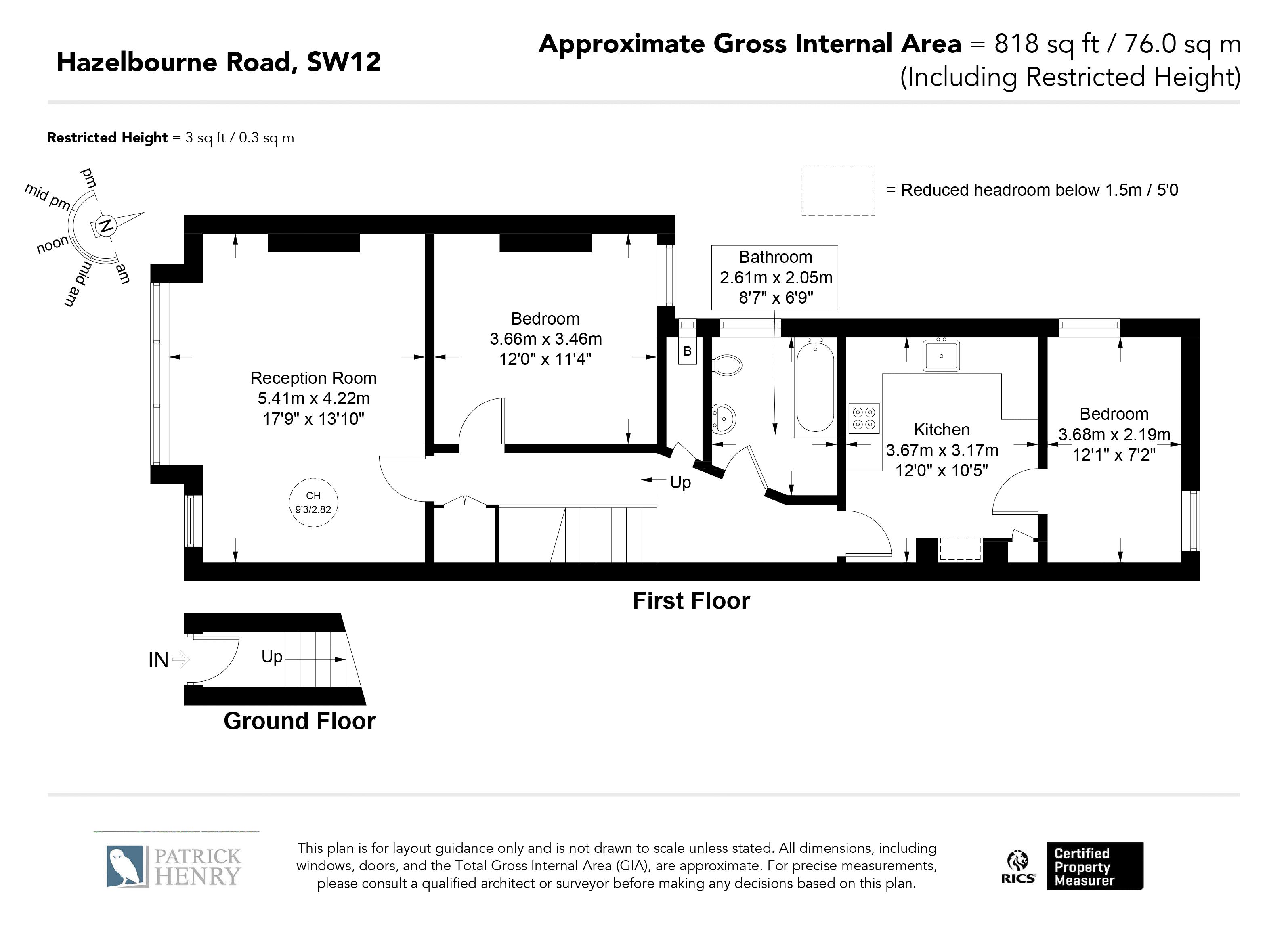 TFF 57, Hazelbourne Road, London floorplan