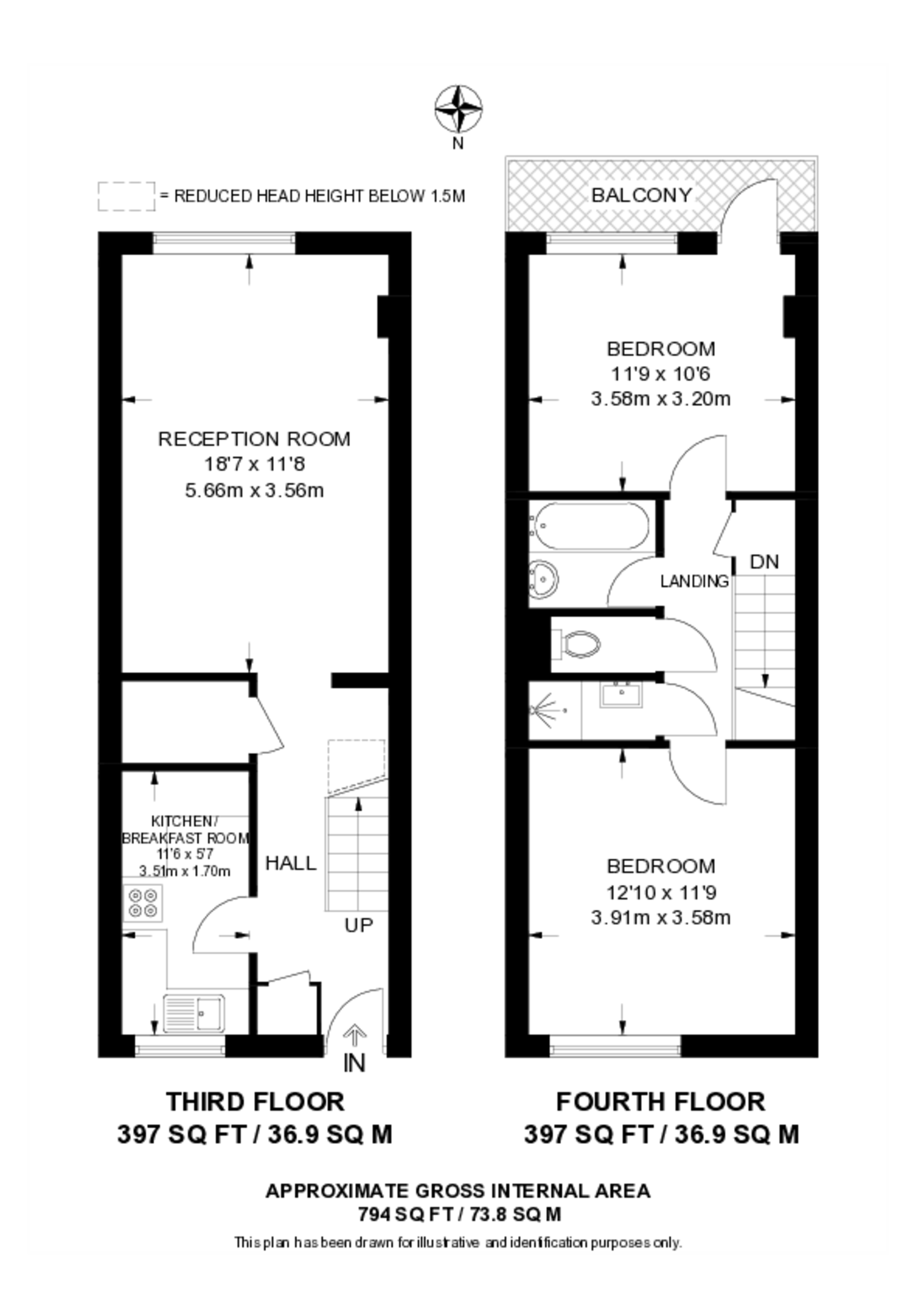 Prince of Wales Close, Hendon floorplan
