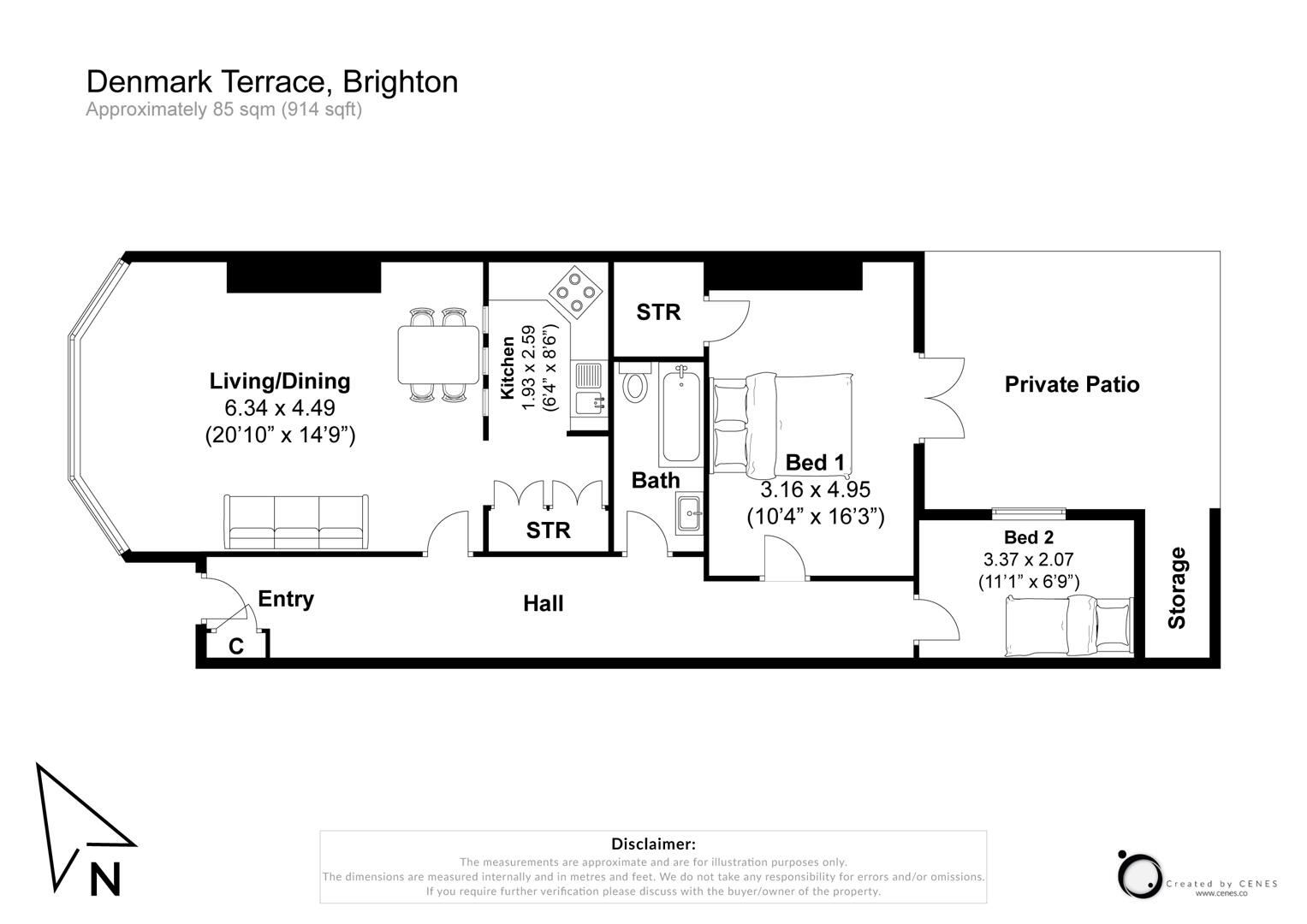 6A, Denmark Terrace, Brighton floorplan