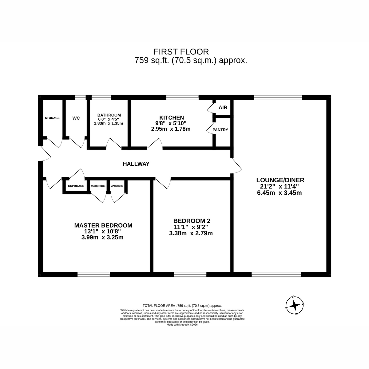 8, Horsewell, Southam floorplan