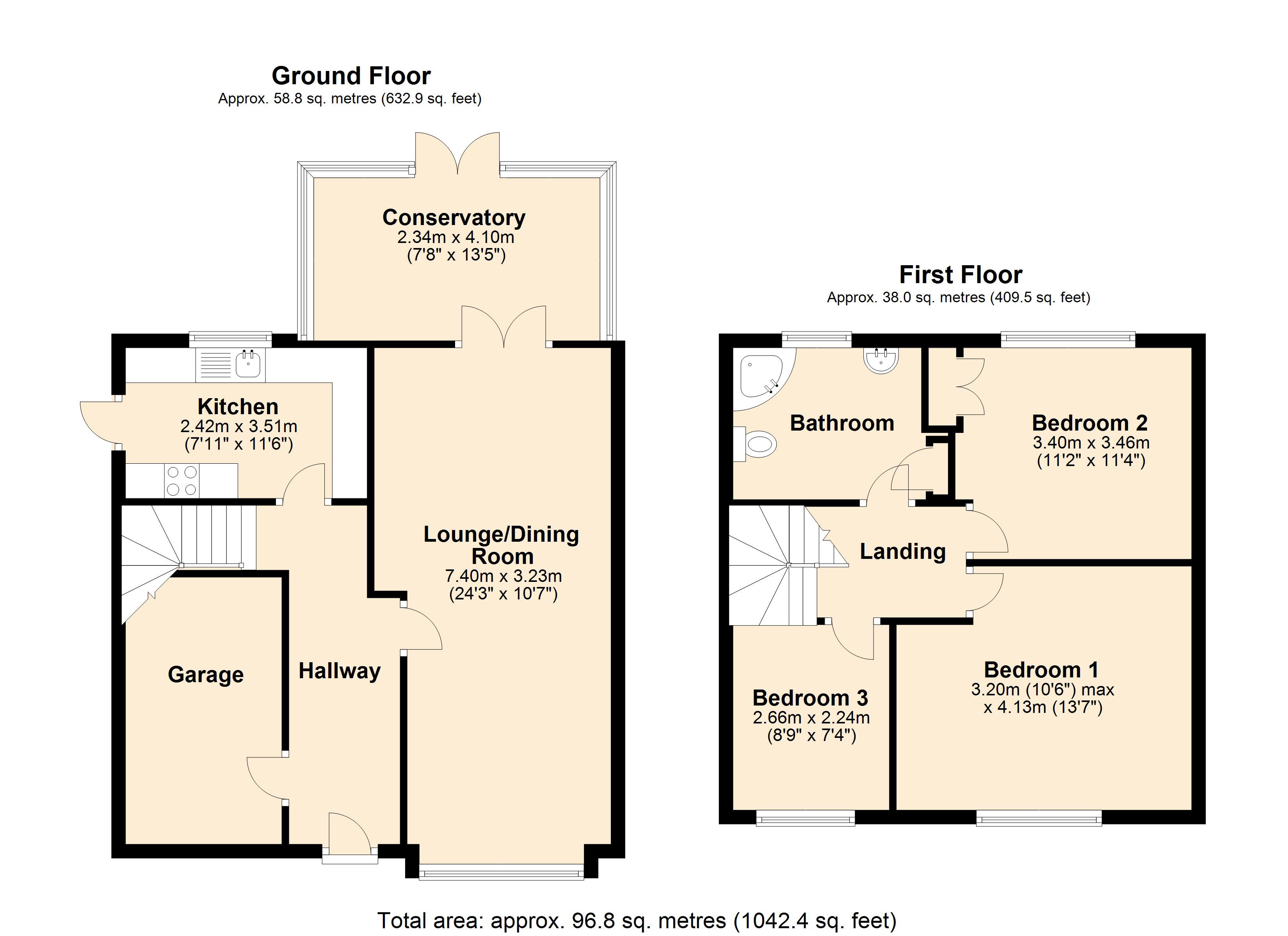 1, Quarry Way, Horsham floorplan