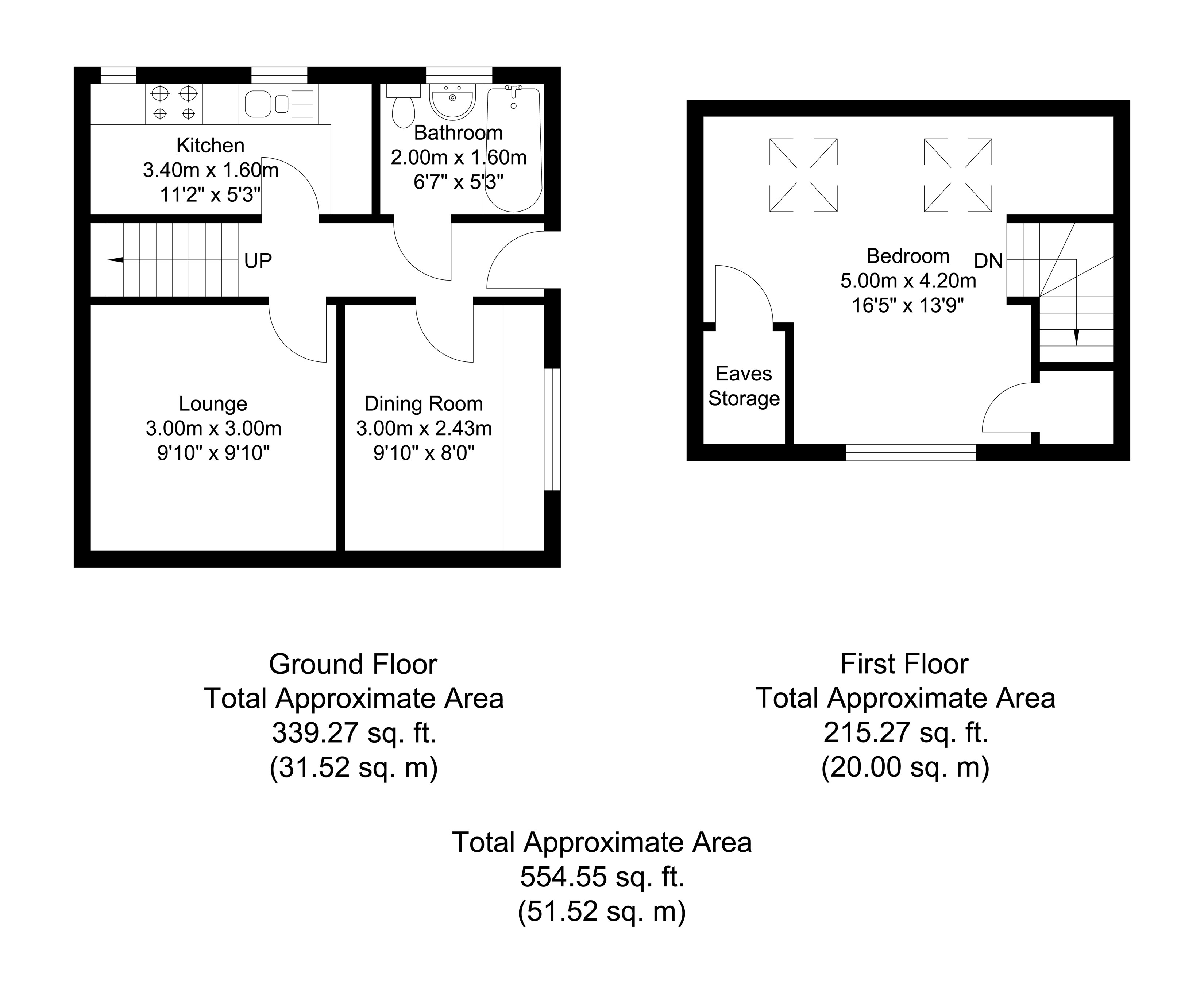 2 bedroom Semi-Detached Bungalow in Farncombe floorplan