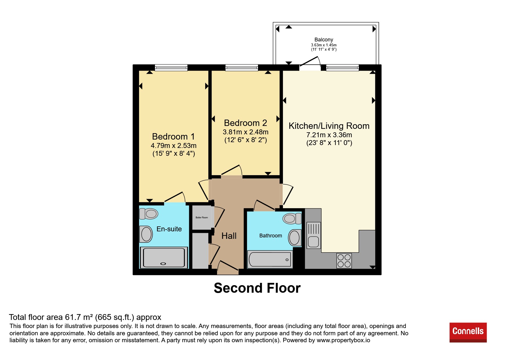 13, Warneford House, Prestwick Road, Watford floorplan