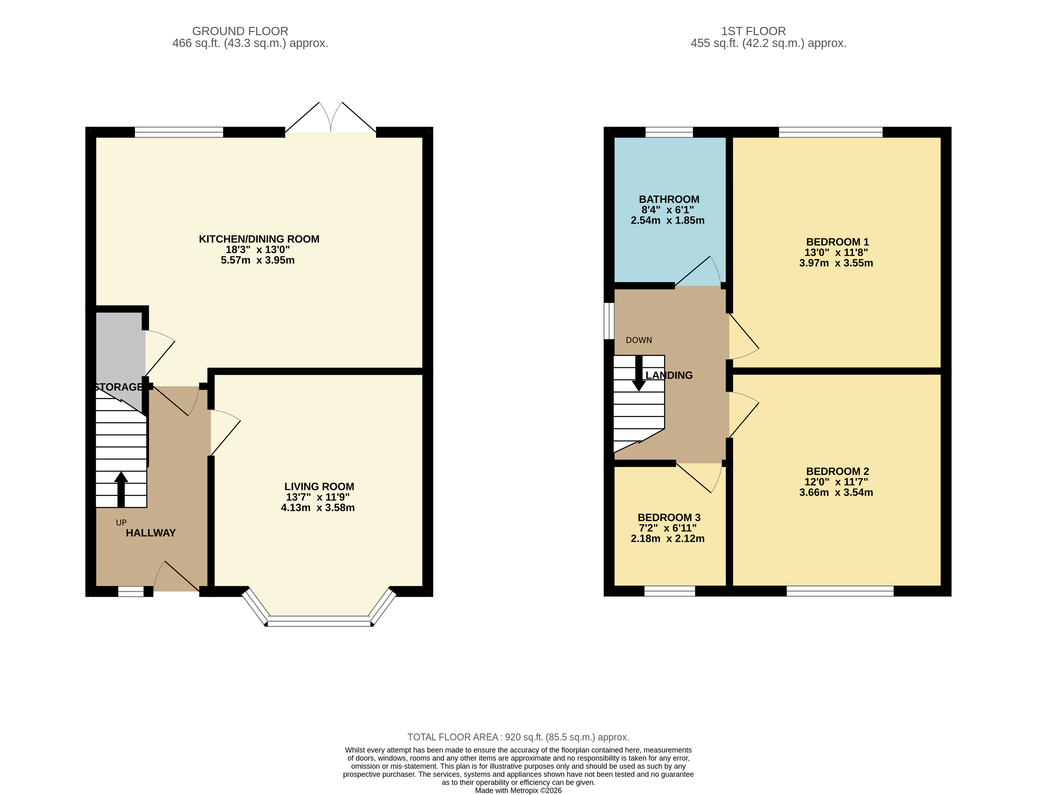 1, Birchwood Lane, Alfreton floorplan