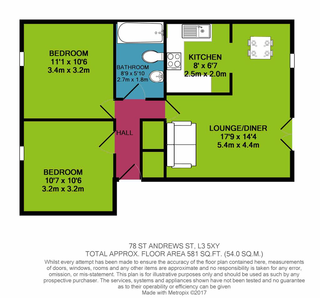 St. Andrew Street, Liverpool L3, 2 bedroom flat for sale 64883447