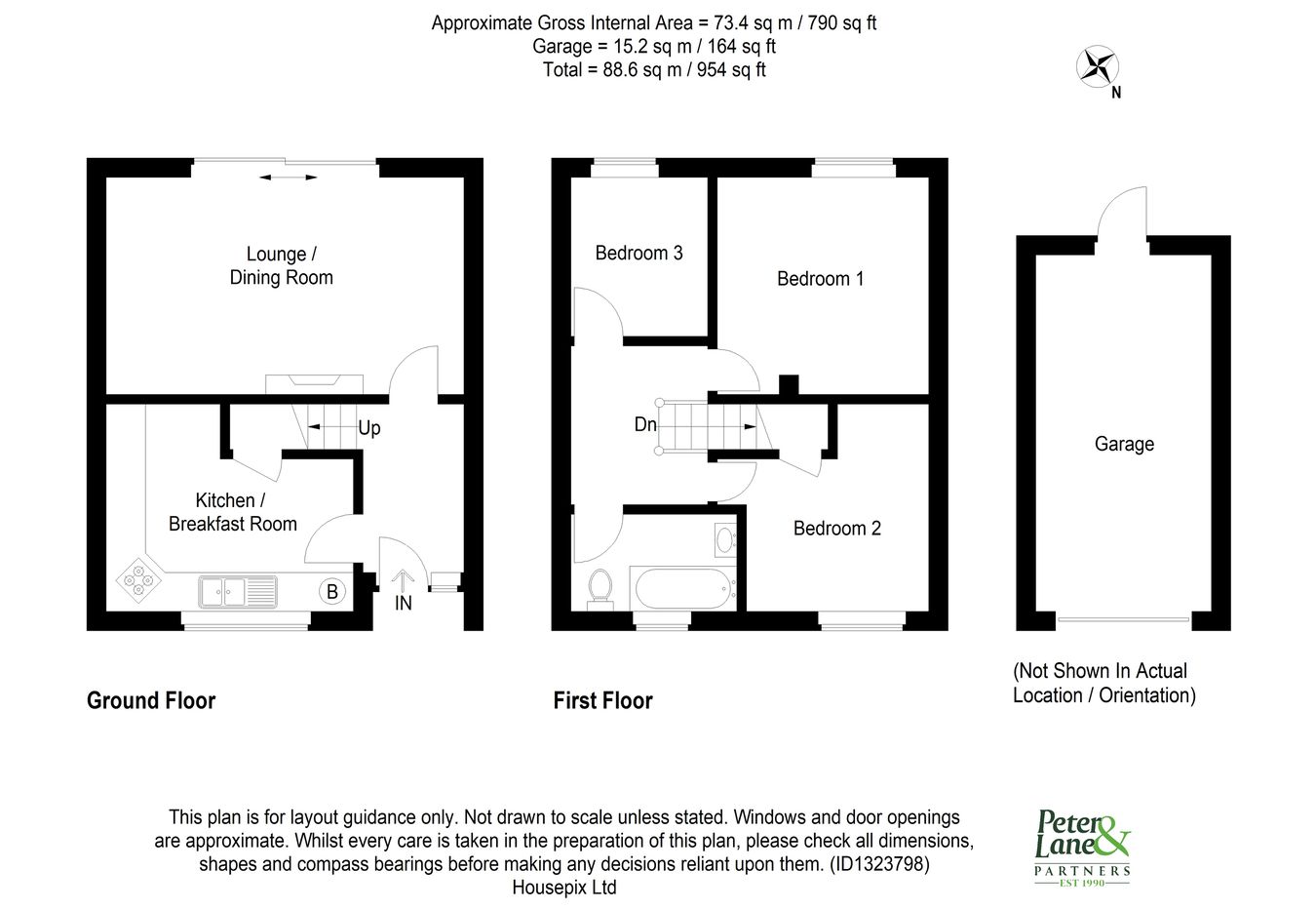 37, Highfield Avenue, Huntingdon floorplan