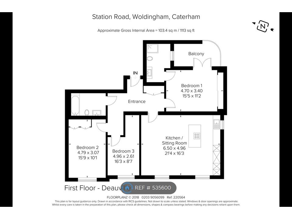 3 Bedrooms Flat to rent in Woldingham, Caterham CR3