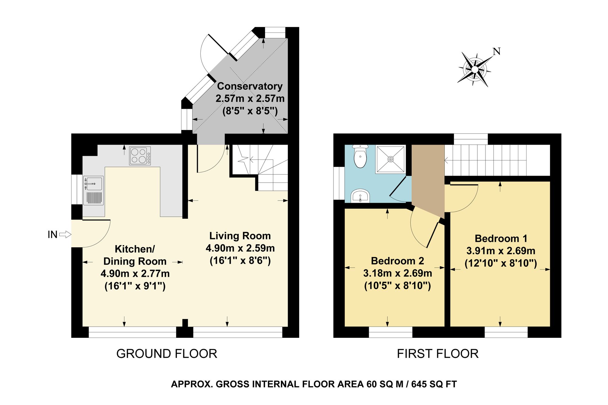 2b Kenilworth Road, Oxford floorplan