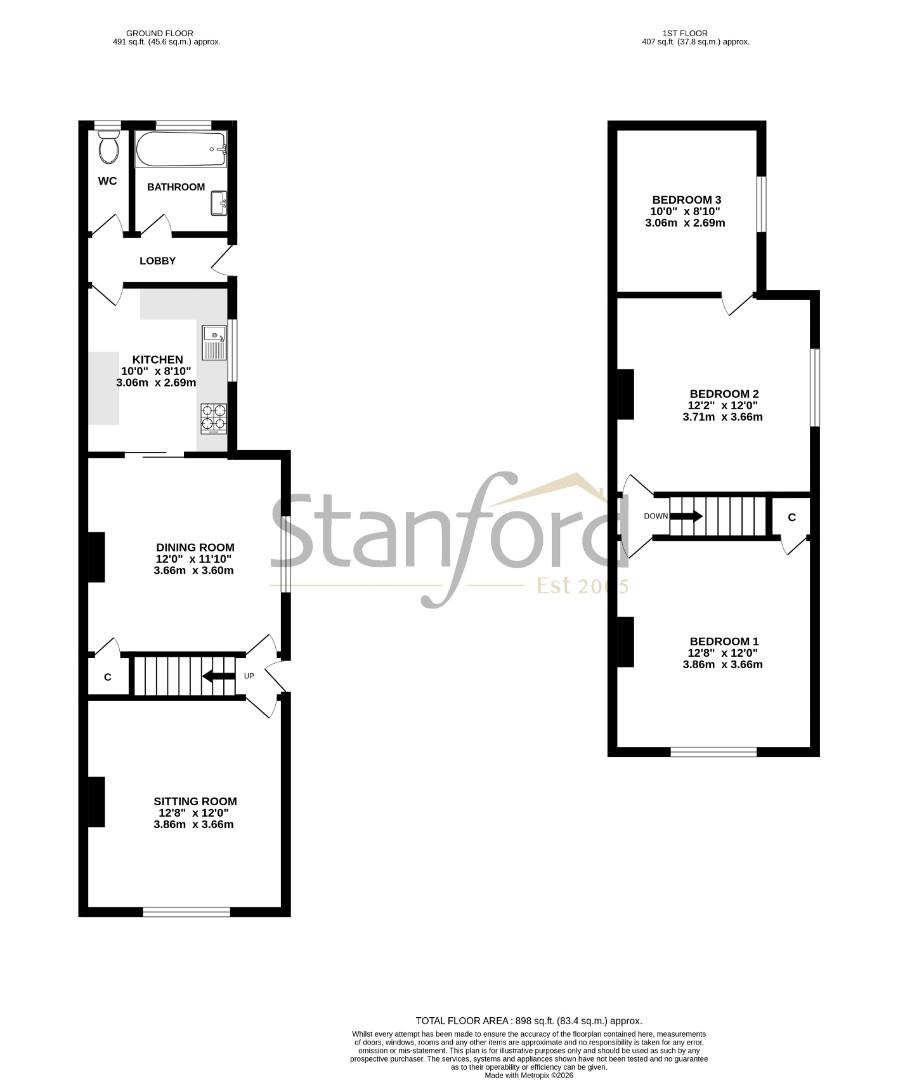 74, St. Monica Road, Southampton floorplan