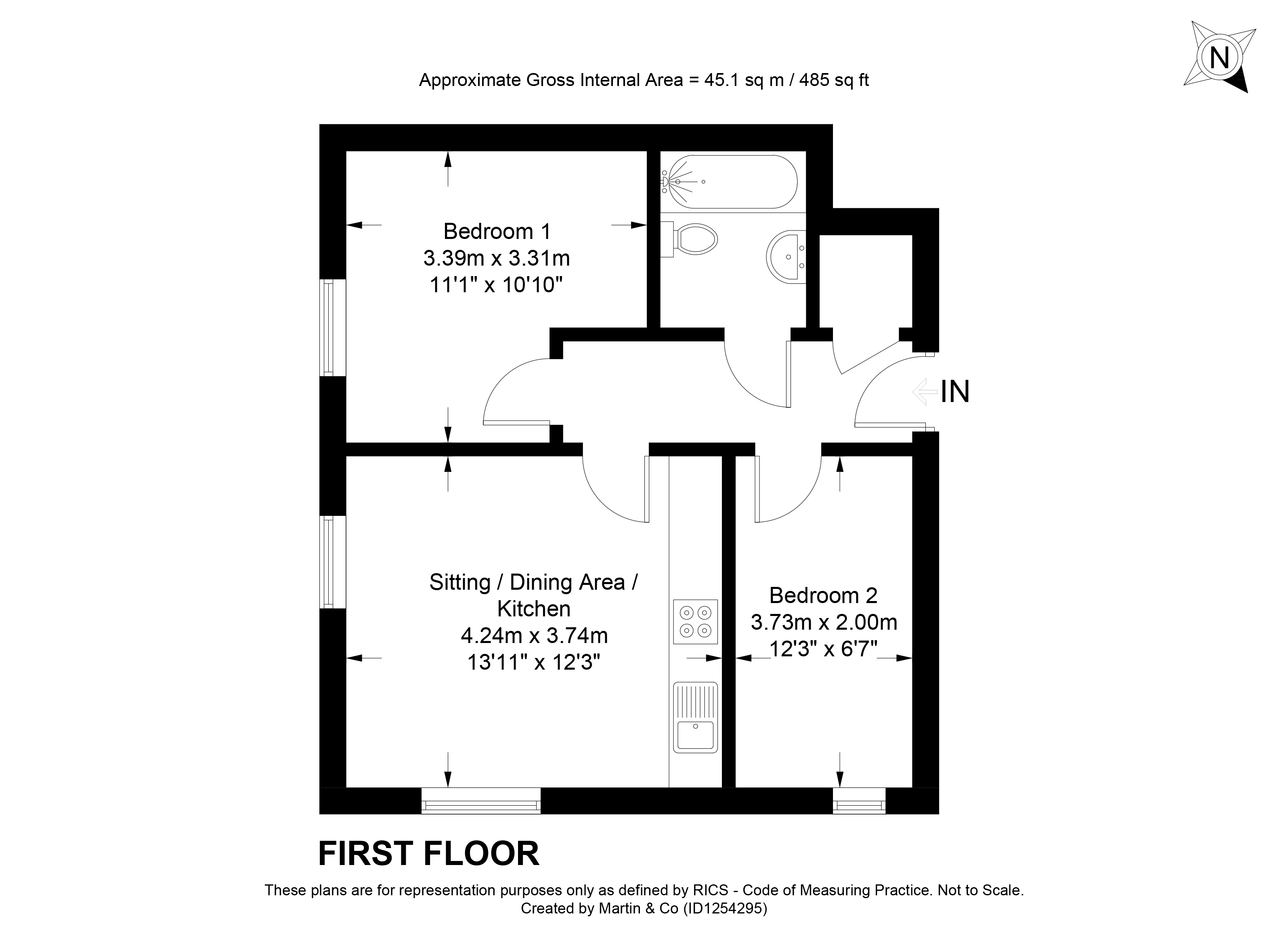 11, Balfour House*, Winchester floorplan