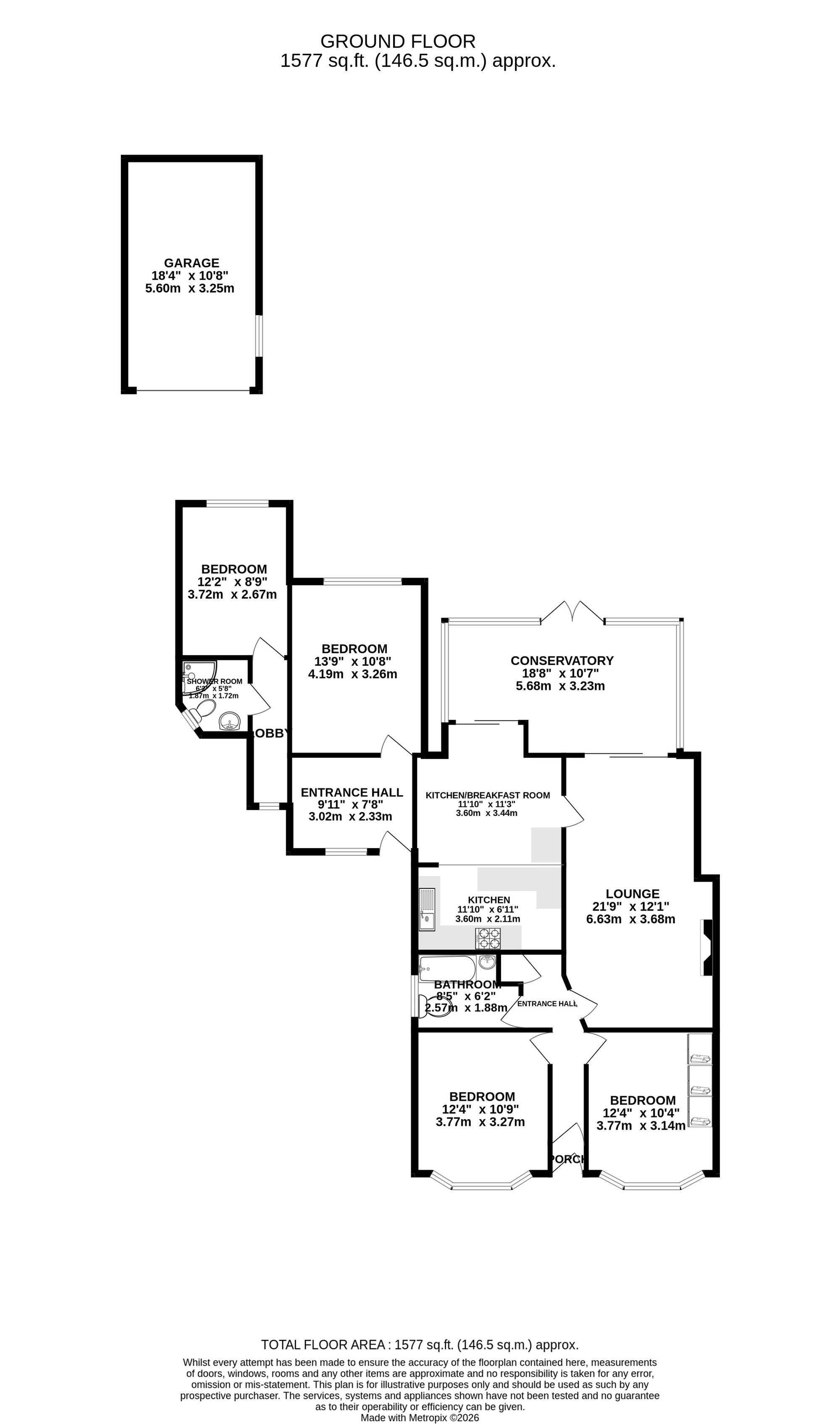 113 Compton Place, Watford floorplan