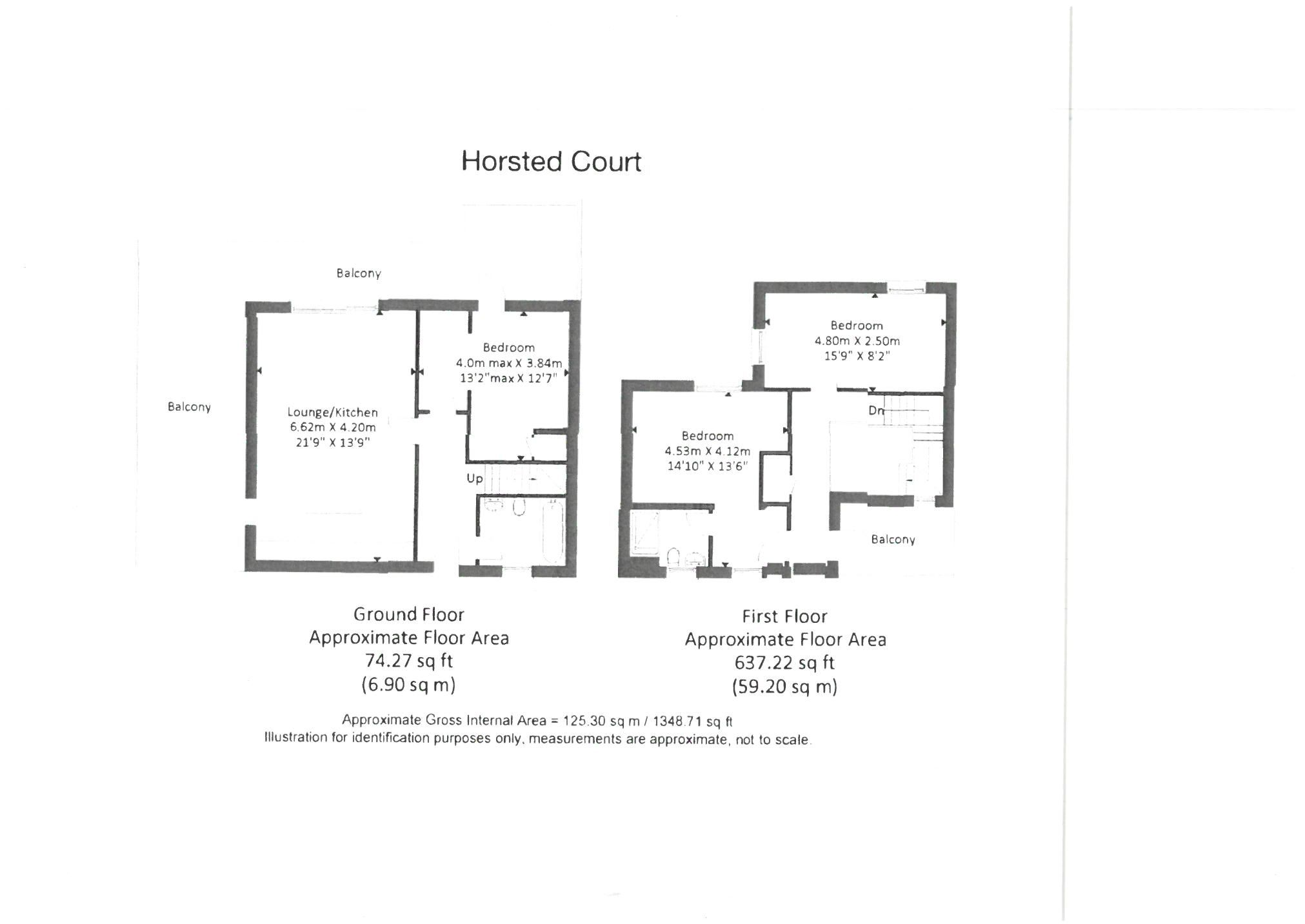 Flat 55, Horsted Court, 21 Kingscote Way floorplan