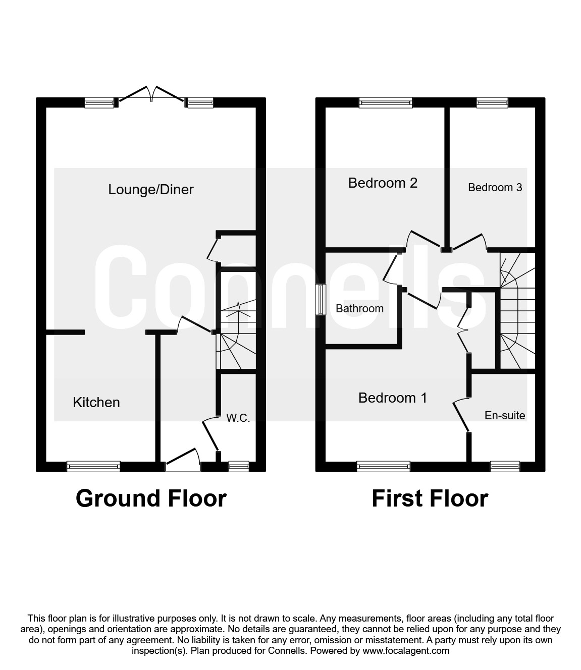 Carter Drive, Broadbridge Heath, Horsham RH12, 3 bedroom end terrace
