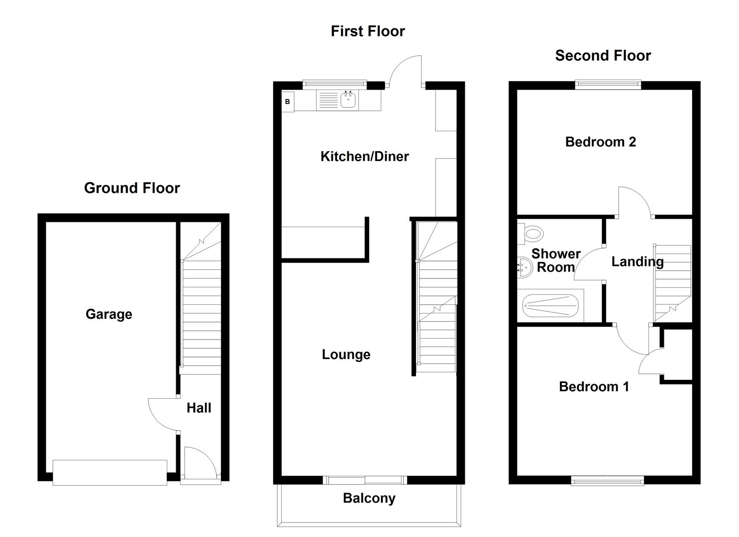 33, Biscombe Gardens, Saltash floorplan