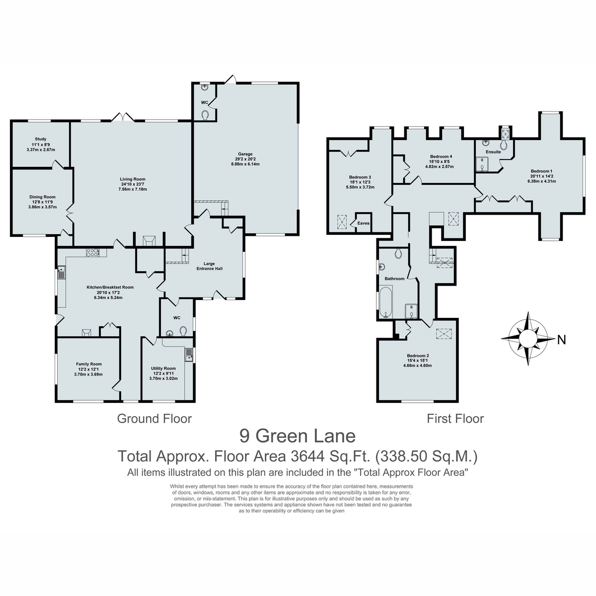 9, Green Lane, North Leigh floorplan