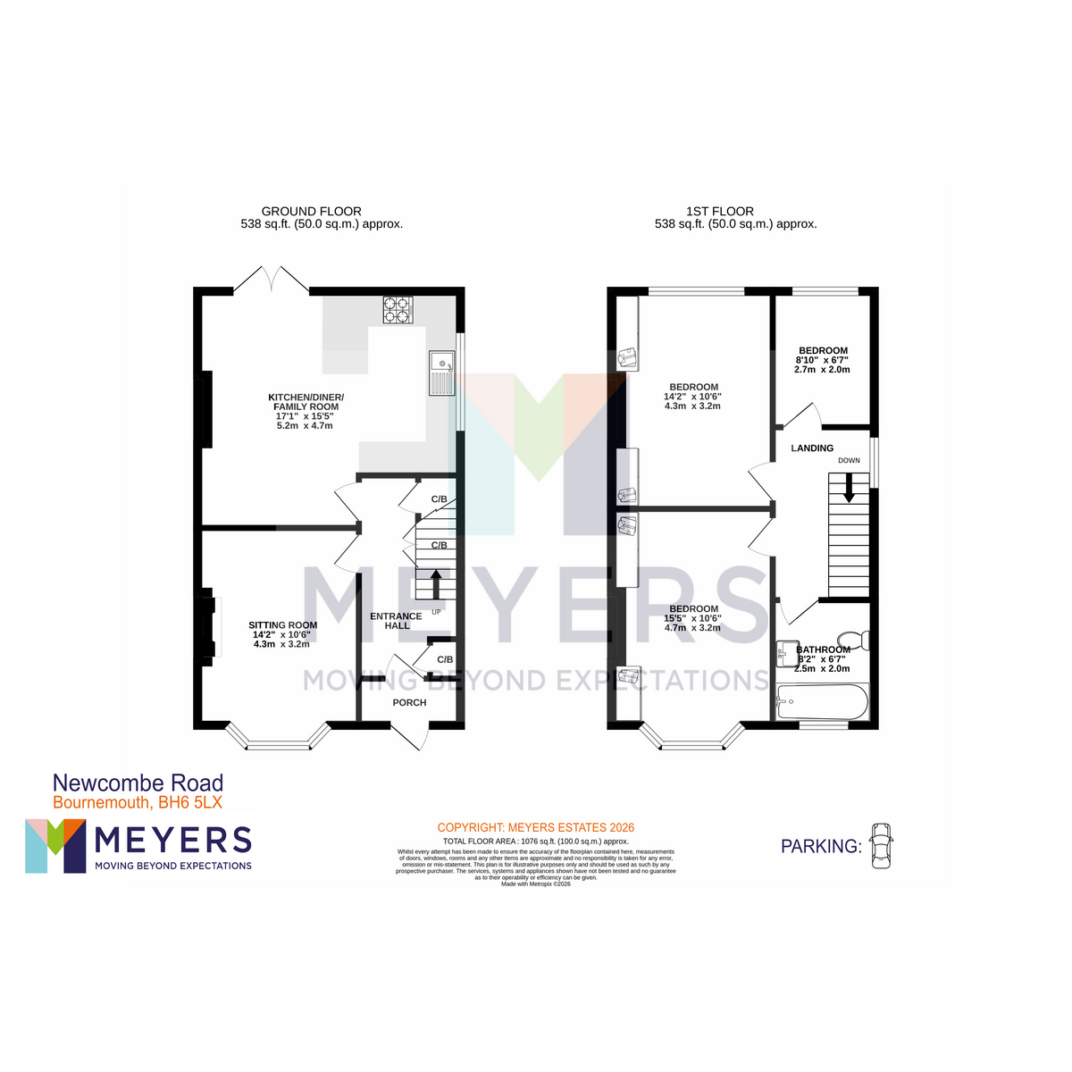 36, Newcombe Road, Bournemouth floorplan