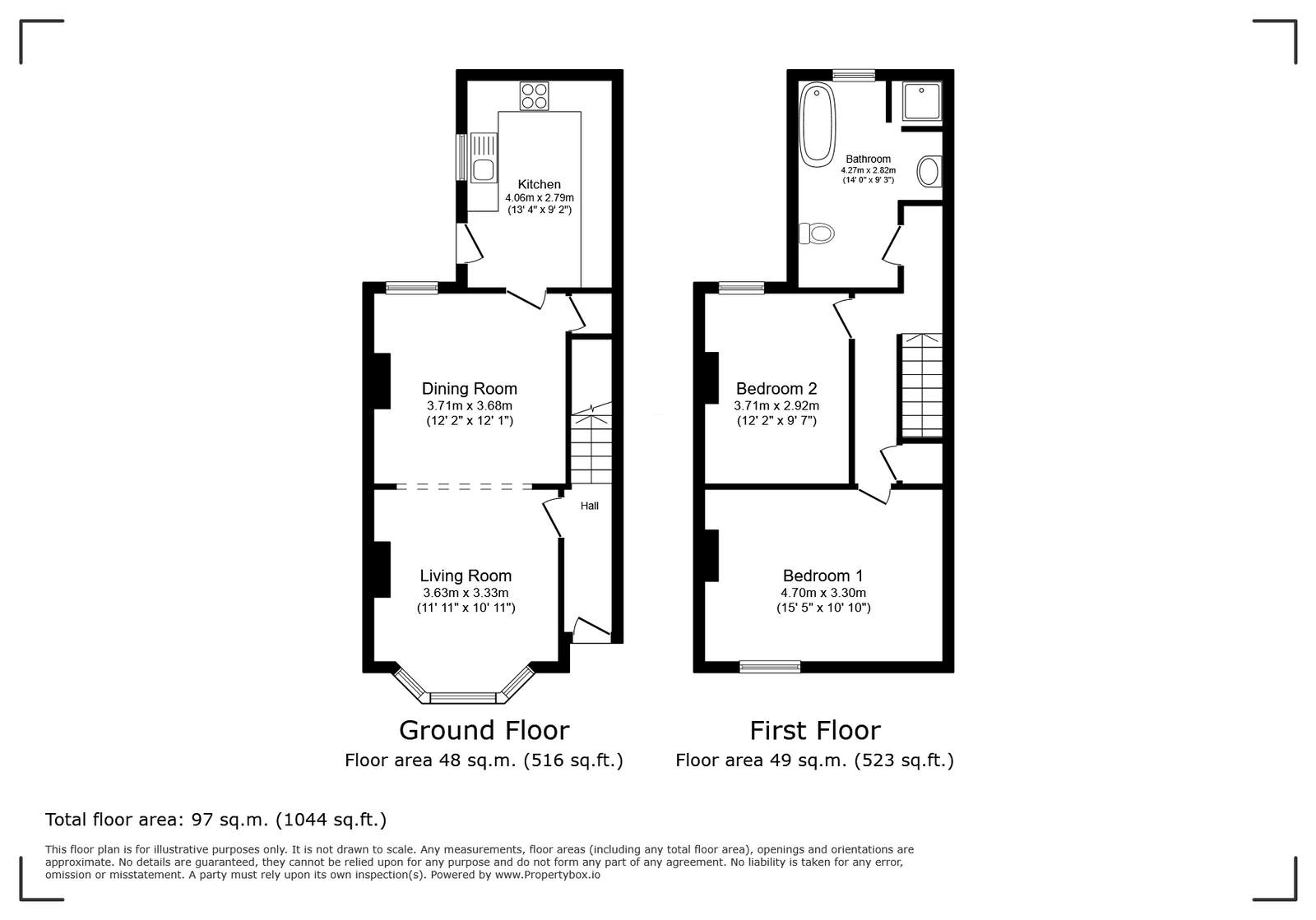 7, Allcroft Street, Mansfield floorplan