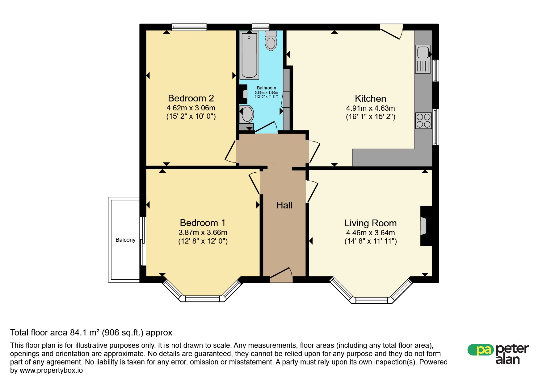 Elsmore, 41, Usk Road, Pontypool floorplan