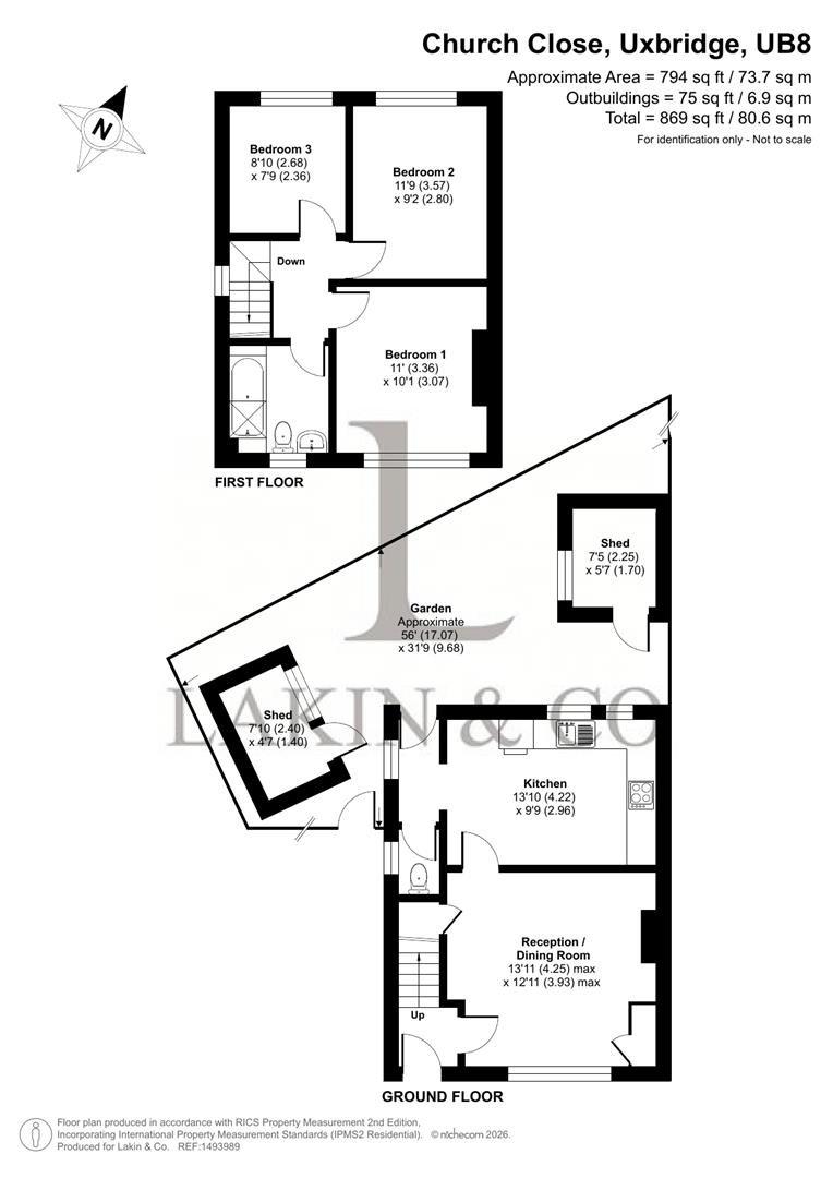 32, Church Close, Uxbridge floorplan