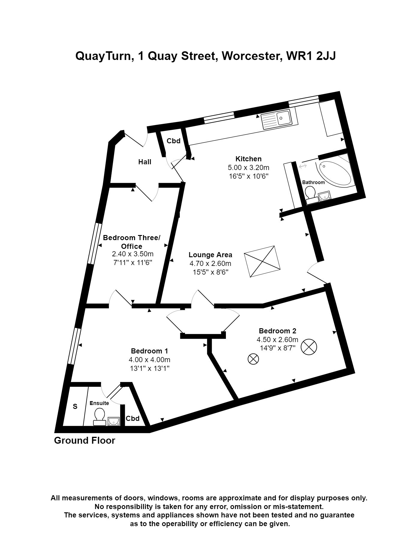 Quay Turn, 1, Quay Street, Worcester floorplan