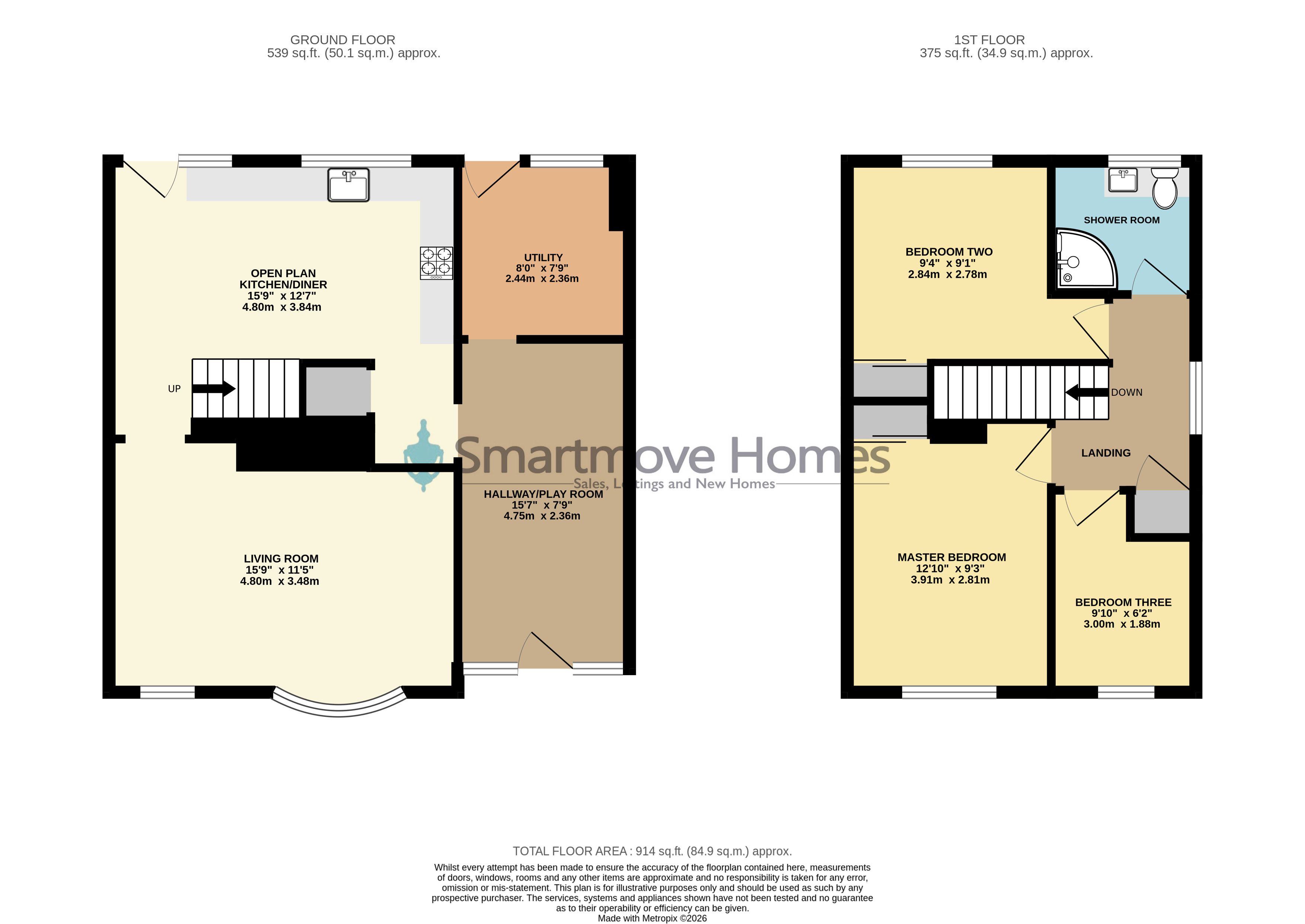 33, Oakland Crescent, Alfreton floorplan