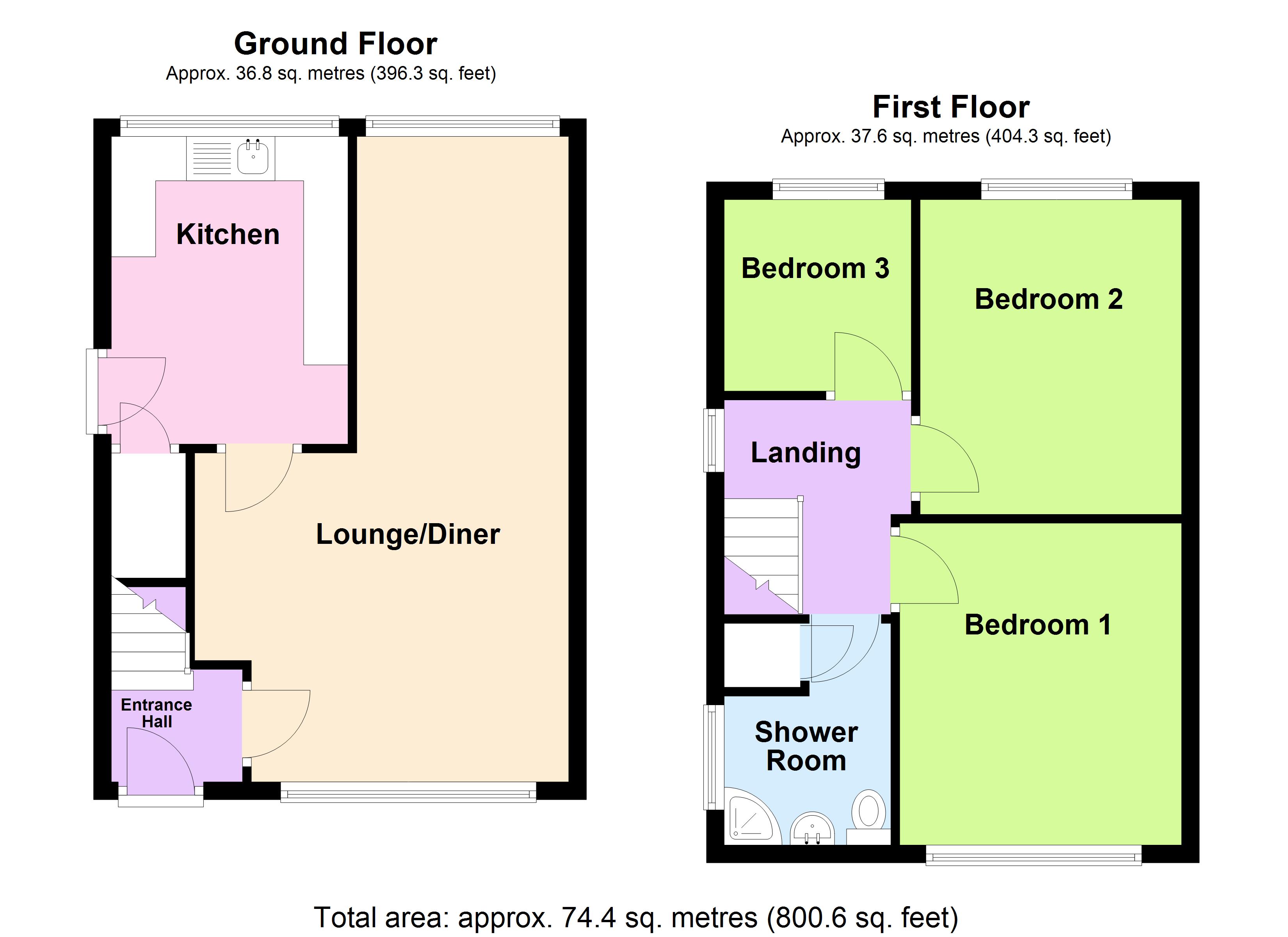 Regent Street, Kimberworth, Rotherham, South Yorkshire, S61 floorplan